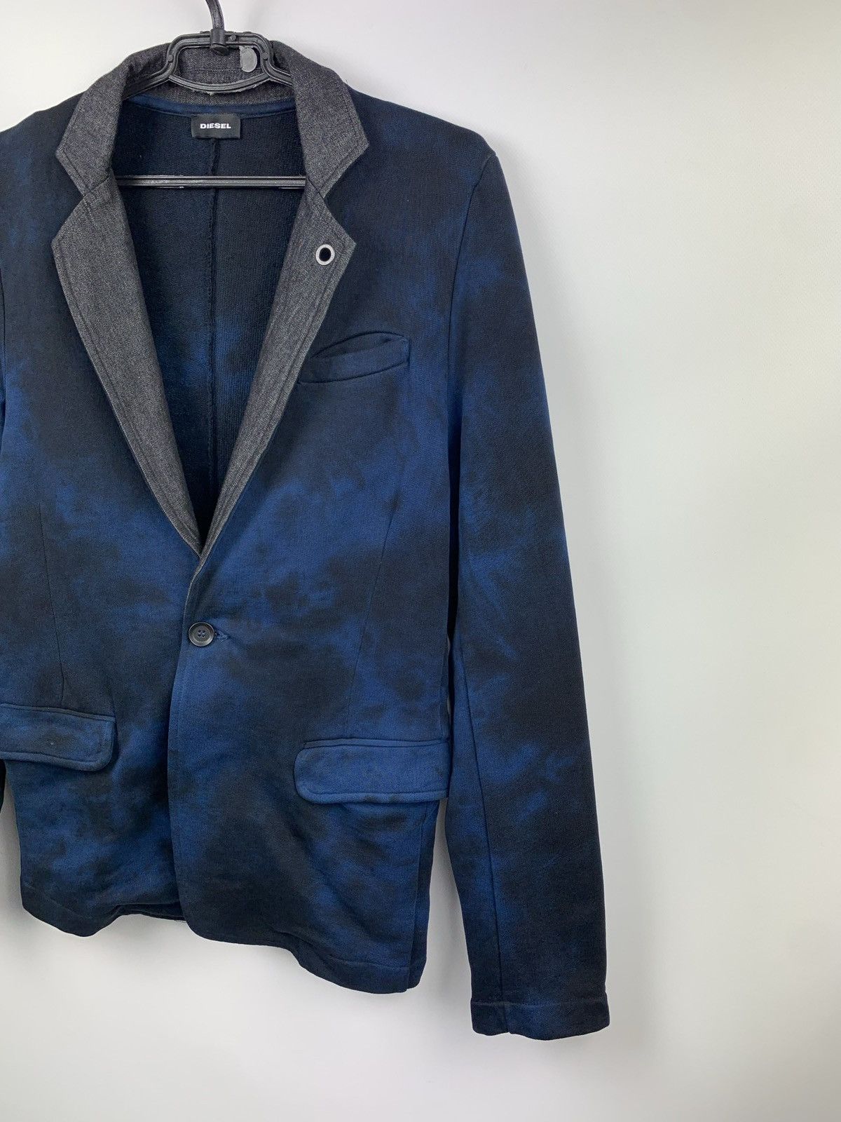 Diesel Diesel women’s blazer jacket size 14 blue / black Size L / US 10 / IT 46 - 2 Thumbnail