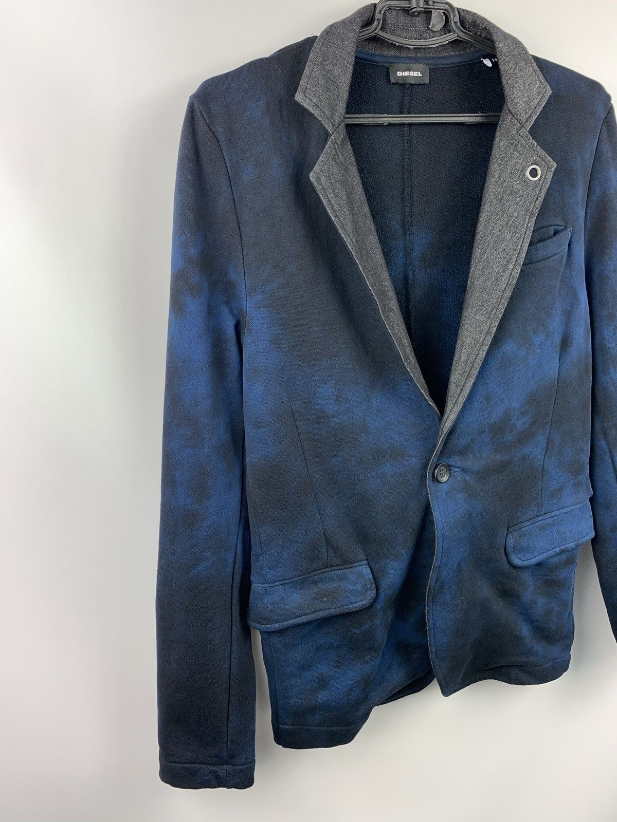 Diesel Diesel women’s blazer jacket size 14 blue / black Size L / US 10 / IT 46 - 3 Thumbnail