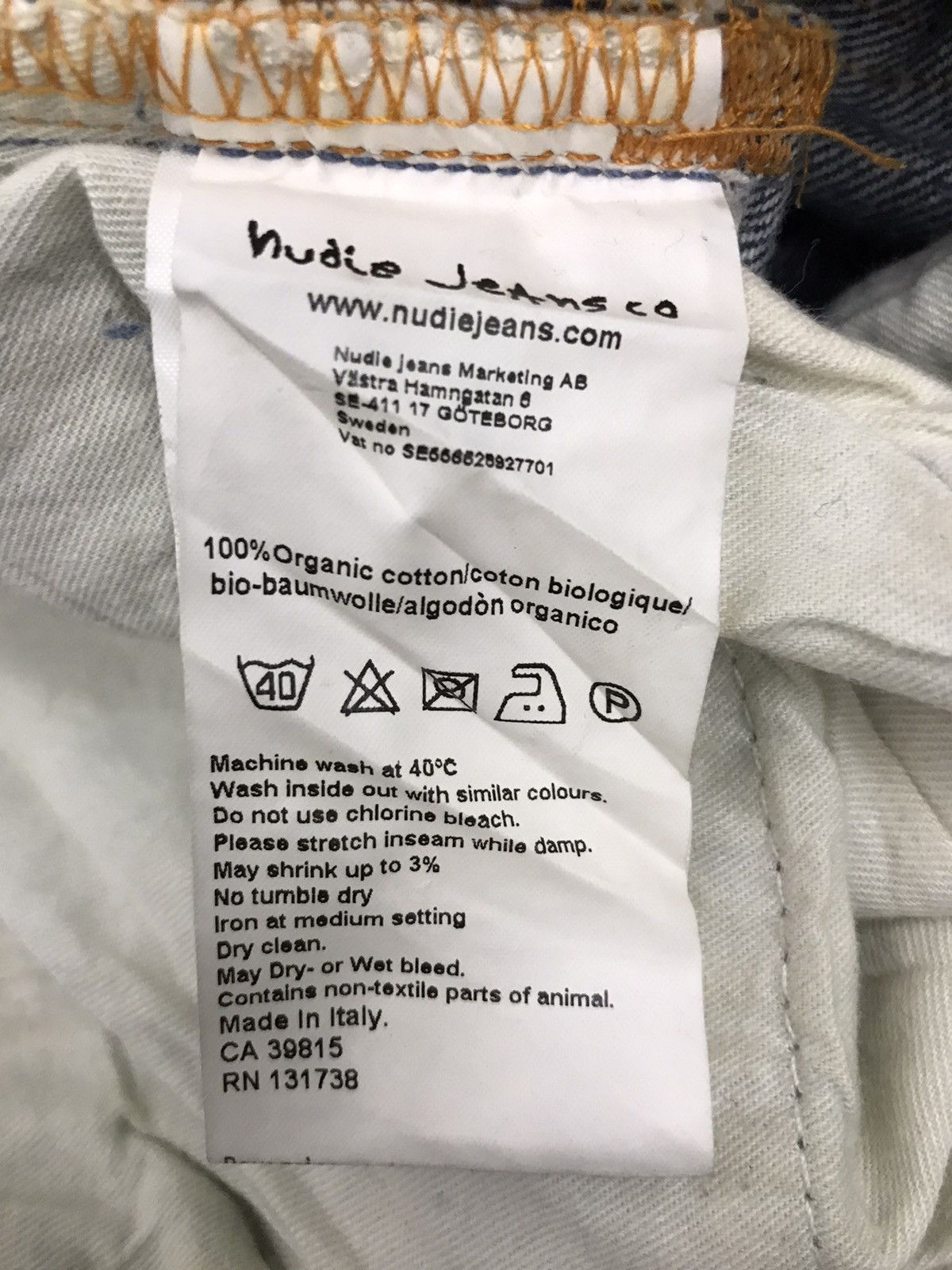 Nudie Jeans Vintage Nudie Jeans Made In Italy Buttonfly Organic Size US 32 / EU 48 - 6 Thumbnail