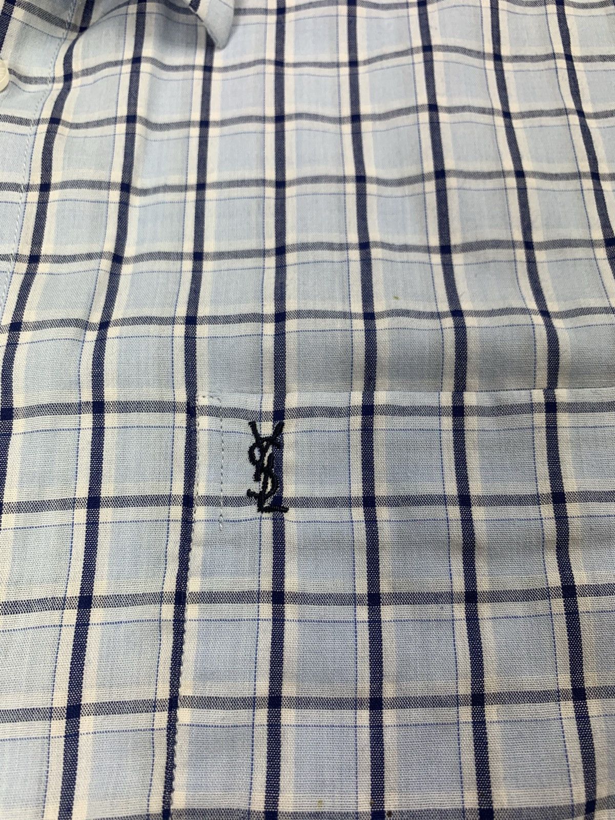 Yves Saint Laurent Yves Saint Laurent men’s short sleeve checked vintage shirt Size US M / EU 48-50 / 2 - 3 Thumbnail