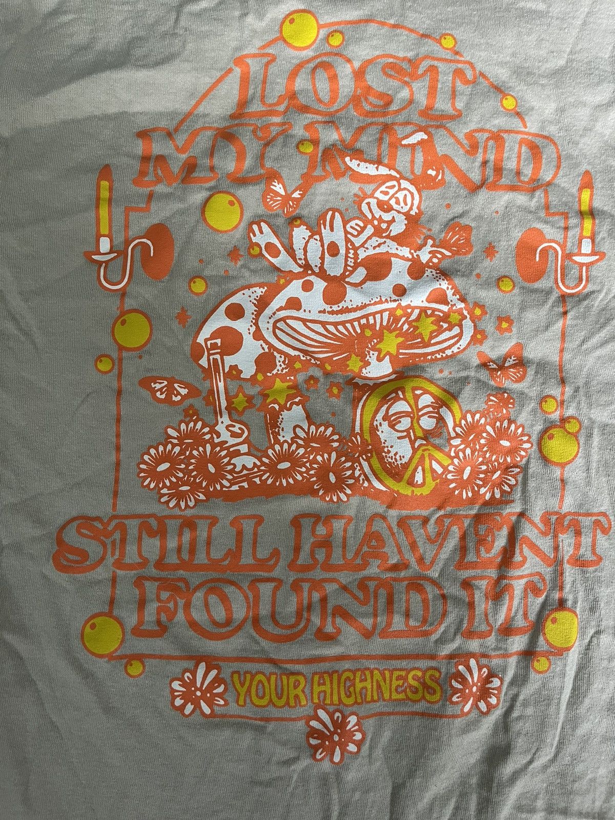 Designer × Vintage 🍄 ☮️ Your Highness hippie mushrooms graphic t-shirt Size US S / EU 44-46 / 1 - 7 Thumbnail
