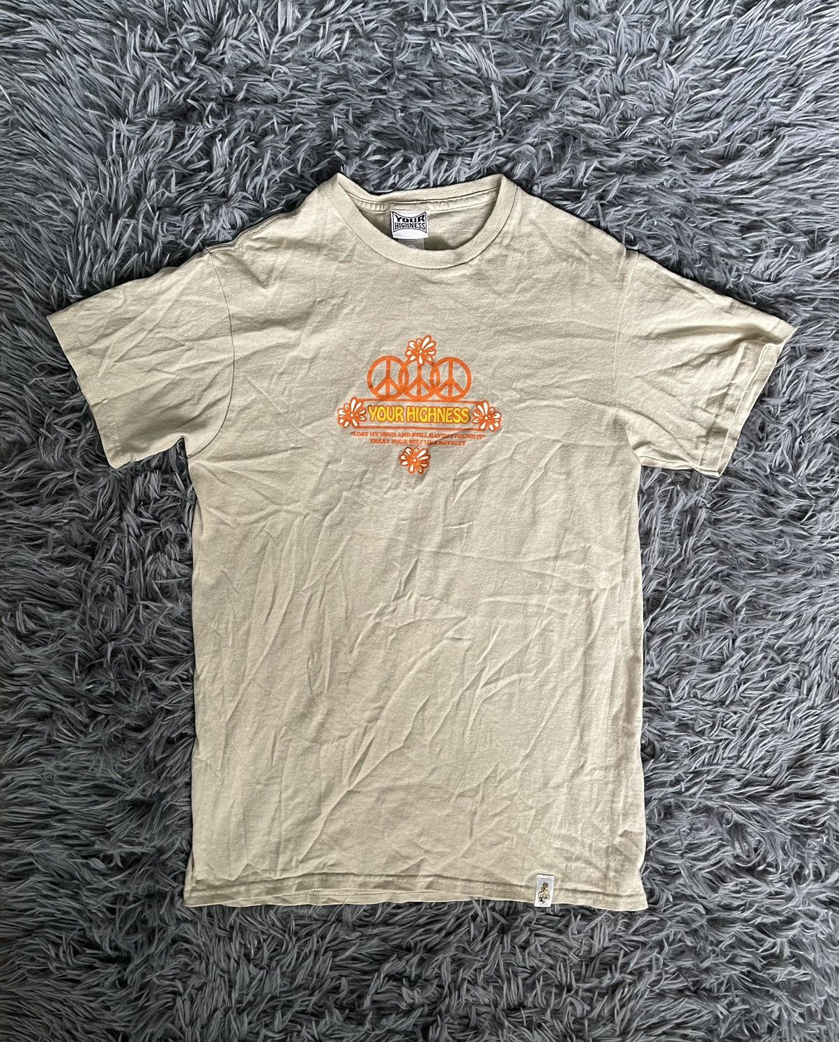 Designer × Vintage 🍄 ☮️ Your Highness hippie mushrooms graphic t-shirt Size US S / EU 44-46 / 1 - 2 Thumbnail
