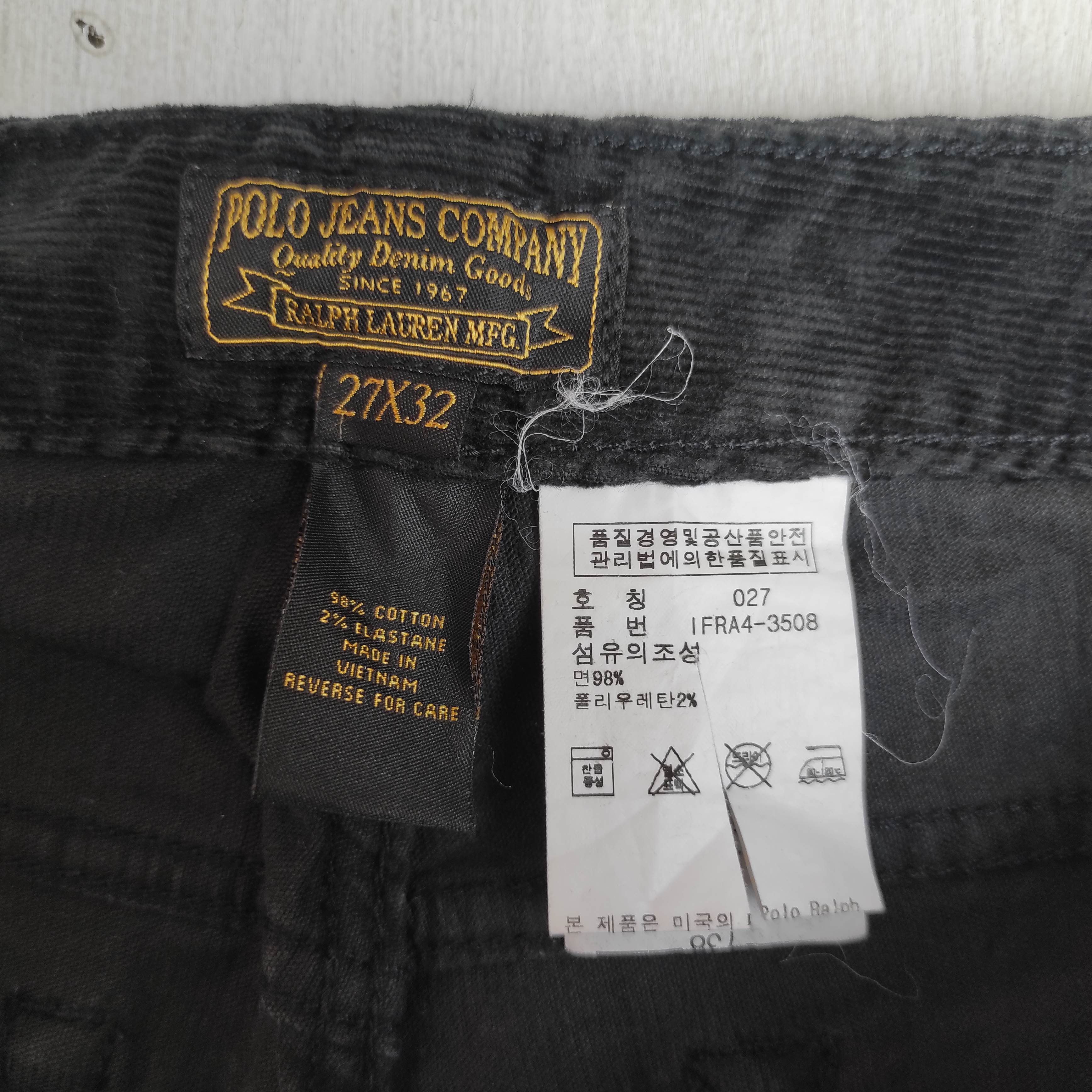 Polo Ralph Lauren Flare Pants Polo Jeans Company low rise bootcut corduroy Size 27" / US 4 / IT 40 - 9 Thumbnail