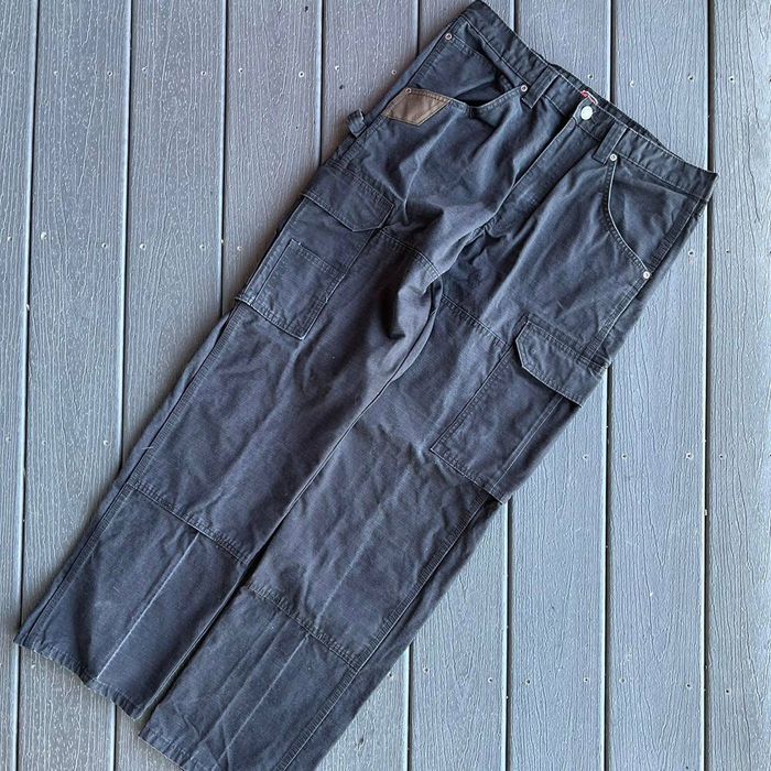 Wrangler Wranglers workwear utility black cargo pants men 34 x 34 | Grailed