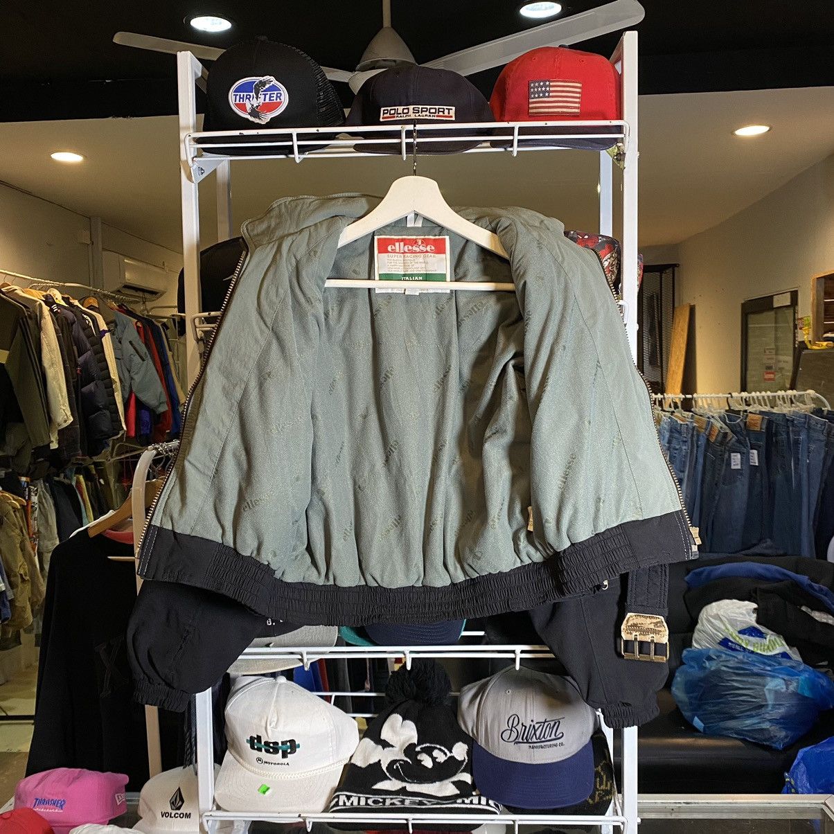 Ellesse 💥RARE💥 Vintage 80s Italian Ellesse Goldwin Ski Jacket Size L / US 10 / IT 46 - 3 Thumbnail
