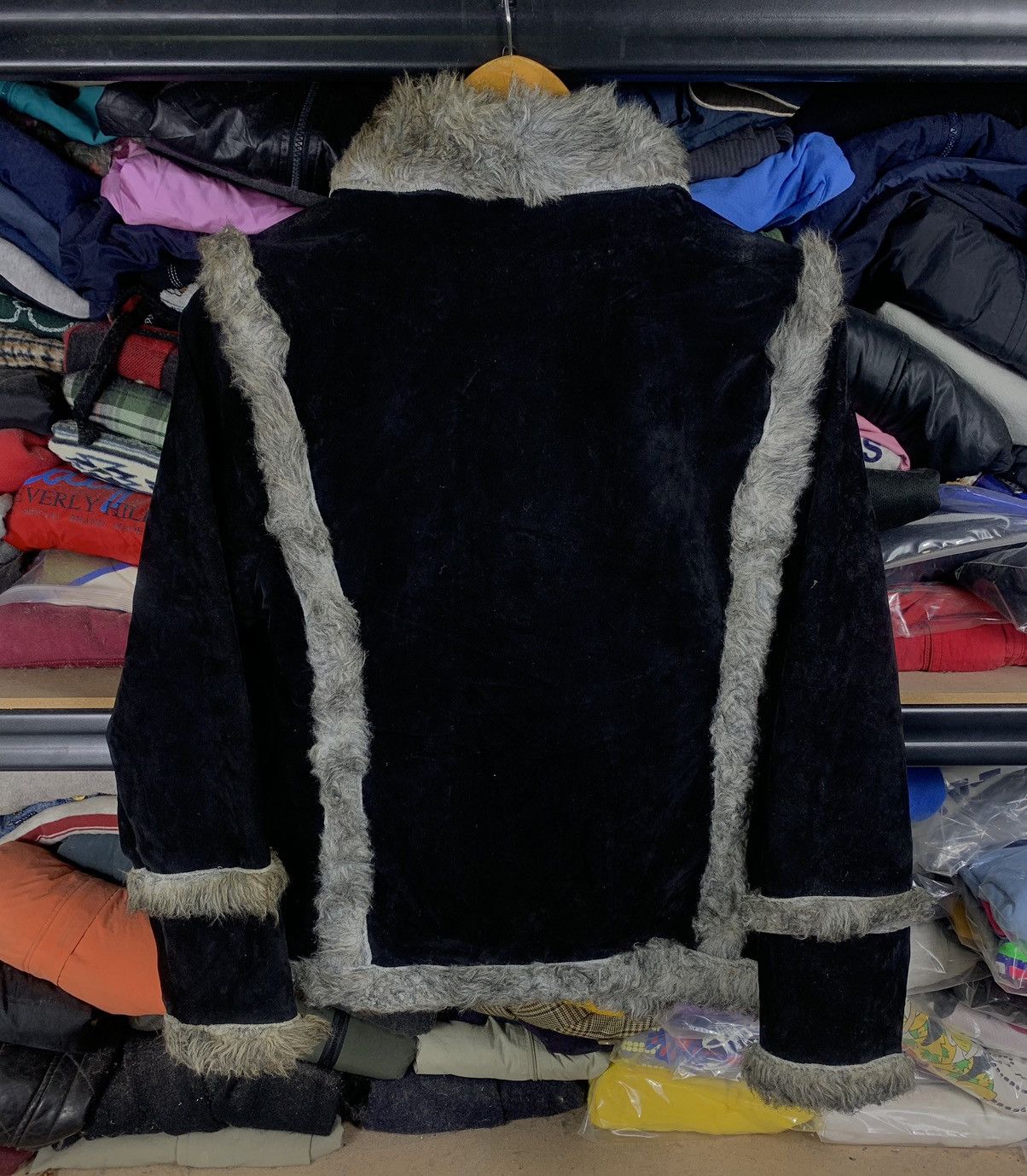 If Six Was Nine Vintage Fur Cardigan Jacket By Rei Risee Size XS / US 0-2 / IT 36-38 - 2 Thumbnail