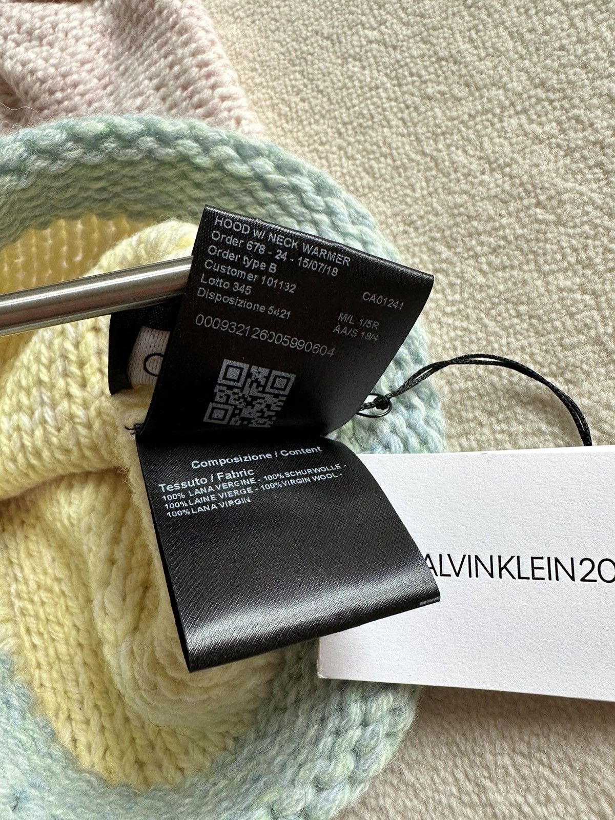 Calvin Klein 205W39NYC FW18 Rare Calvin Keline 205w39nyc Raf Simons ski balaclava Size ONE SIZE - 10 Thumbnail