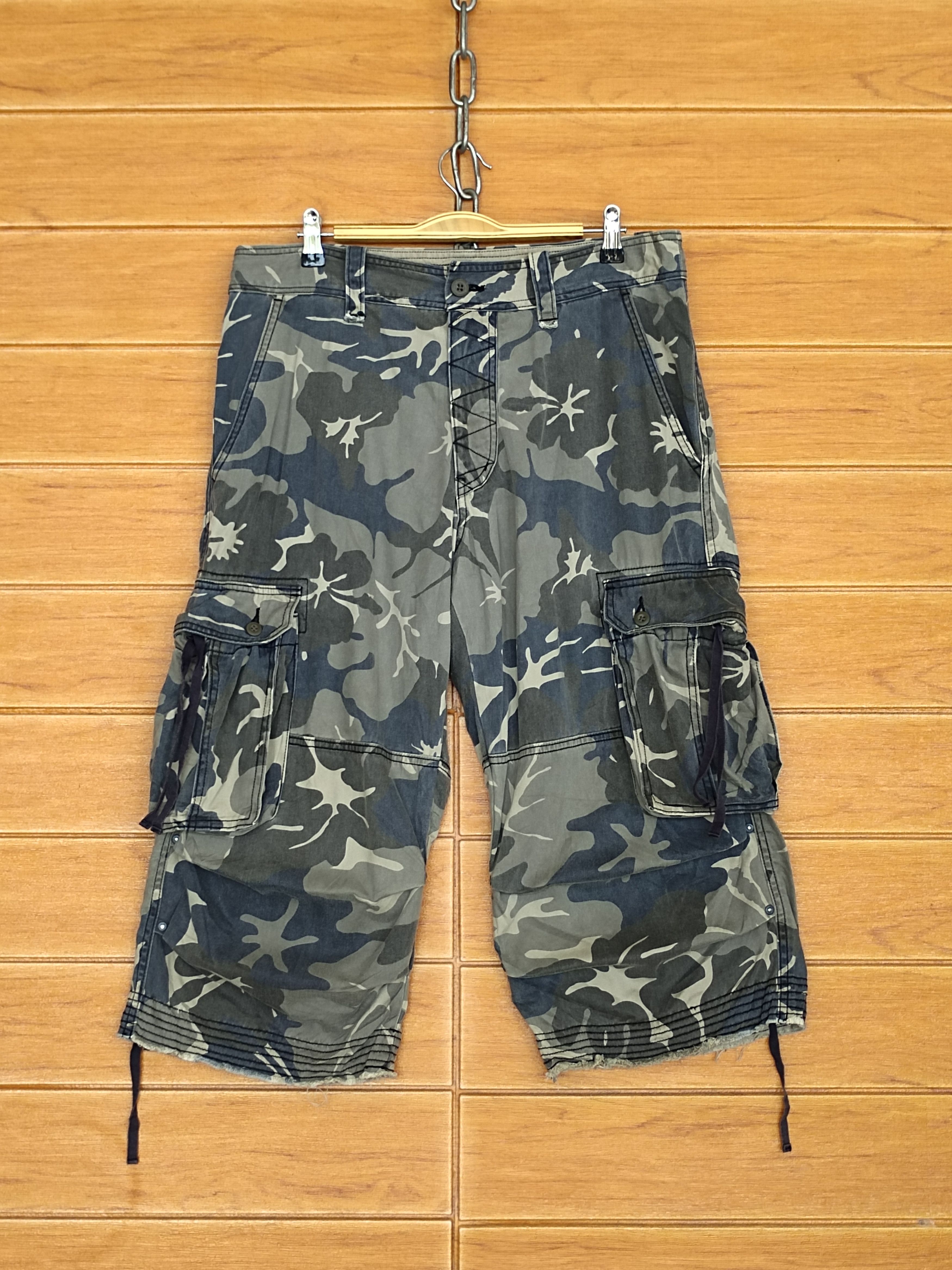 Hysteric Glamour Vintage Sunny Cloud Camouflaged Cargo Short Pants Relax Wear Size US 33 - 2 Thumbnail