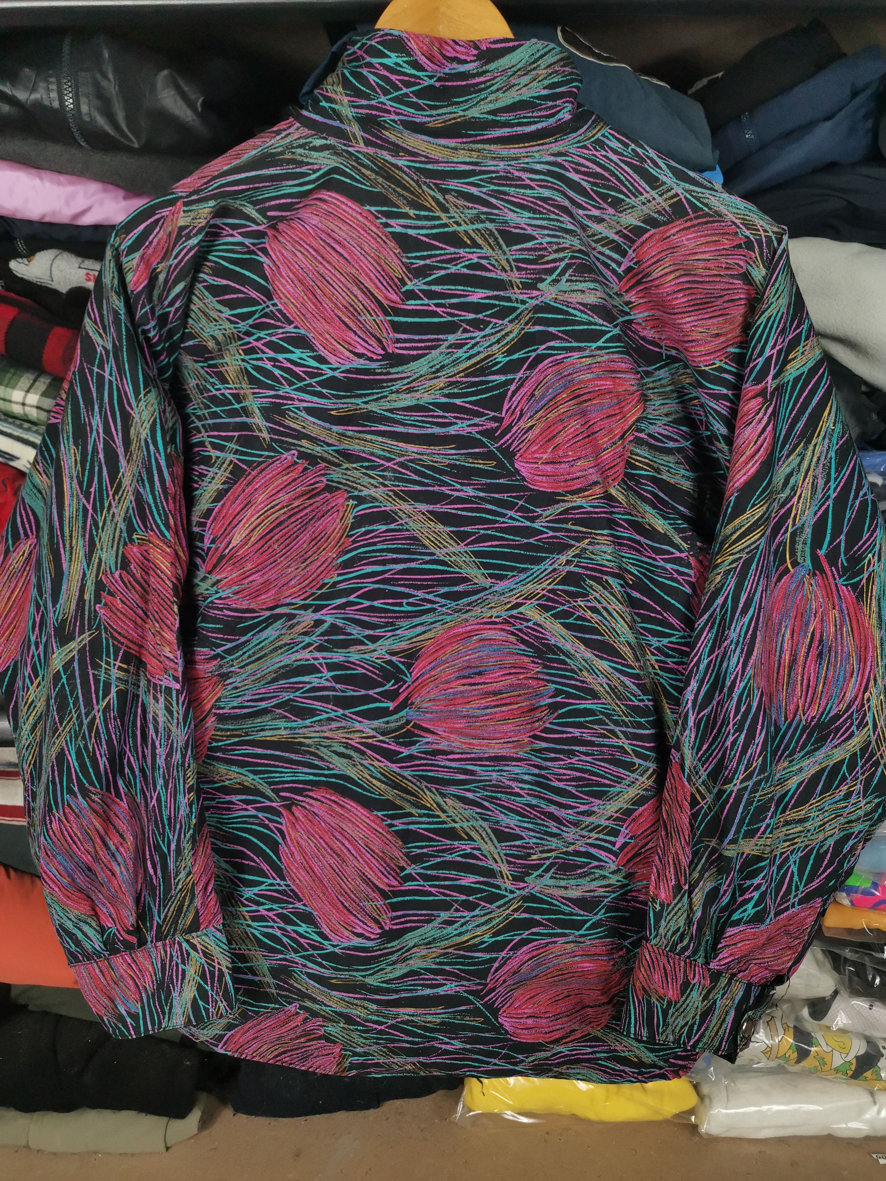 Japanese Brand Vintage Japanese Floral Fullprint Reversible Bomber Jacket Size US XL / EU 56 / 4 - 2 Thumbnail