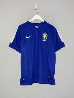 Very Rare Brasil CBF All Black Third jersey 2013, Player Issue, Size L