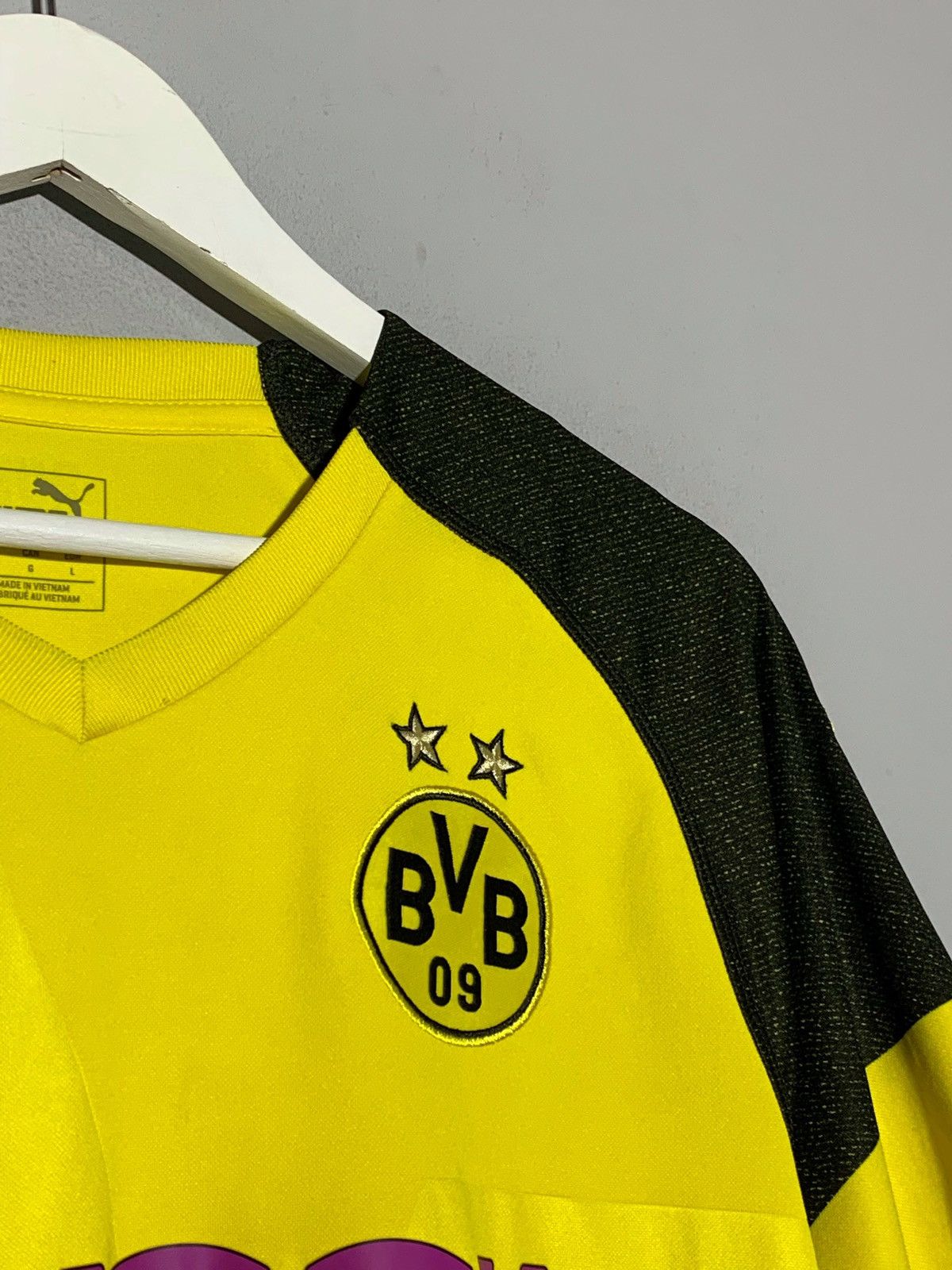 Puma Borussia Dortmund Puma 2018/19 Home Football Shirt Size US L / EU 52-54 / 3 - 4 Thumbnail