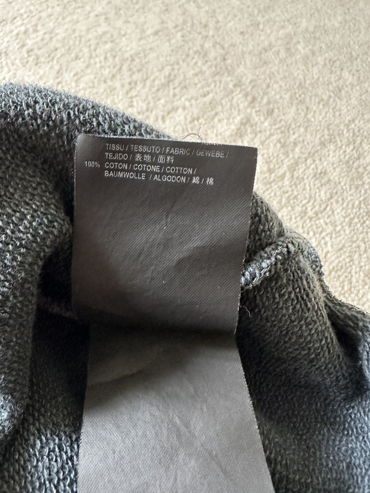 Saint Laurent Paris $890 Saint Laurent acid wash grey Rive Gauche logo hoodie Size US S / EU 44-46 / 1 - 9 Thumbnail