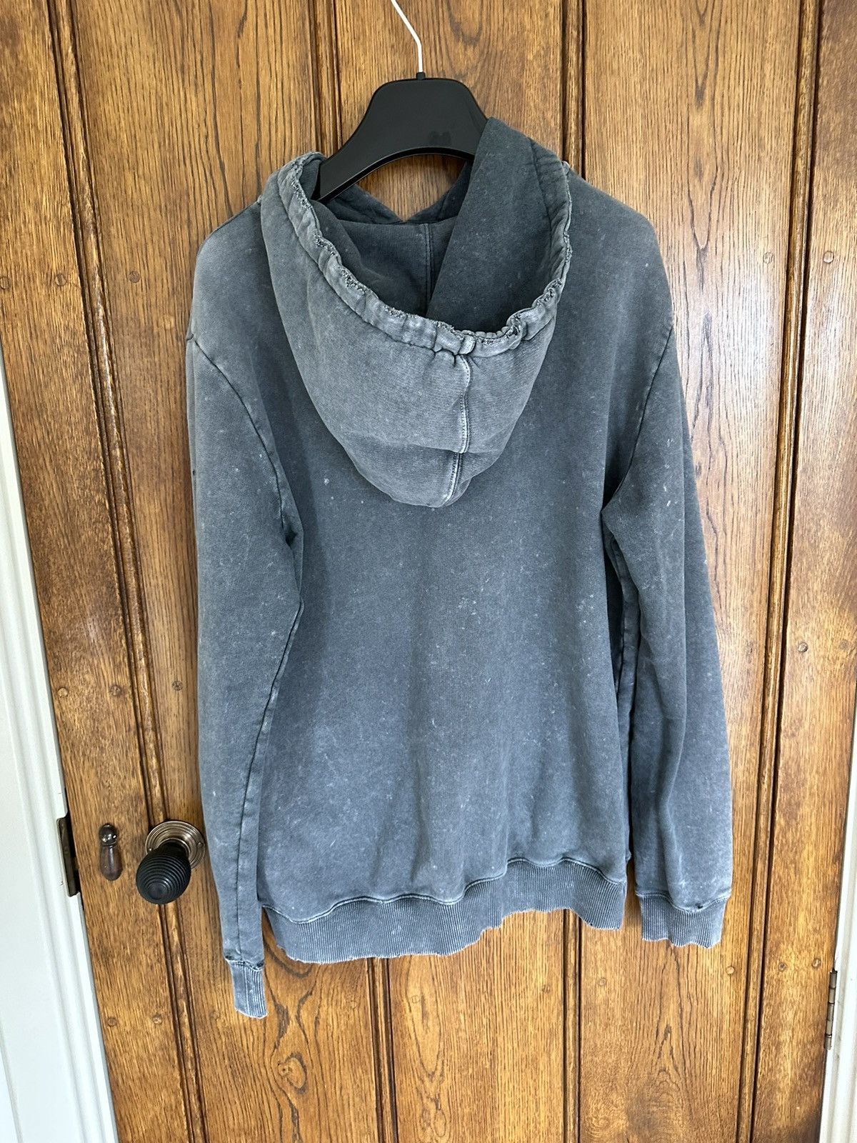 Saint Laurent Paris $890 Saint Laurent acid wash grey Rive Gauche logo hoodie Size US S / EU 44-46 / 1 - 19 Thumbnail