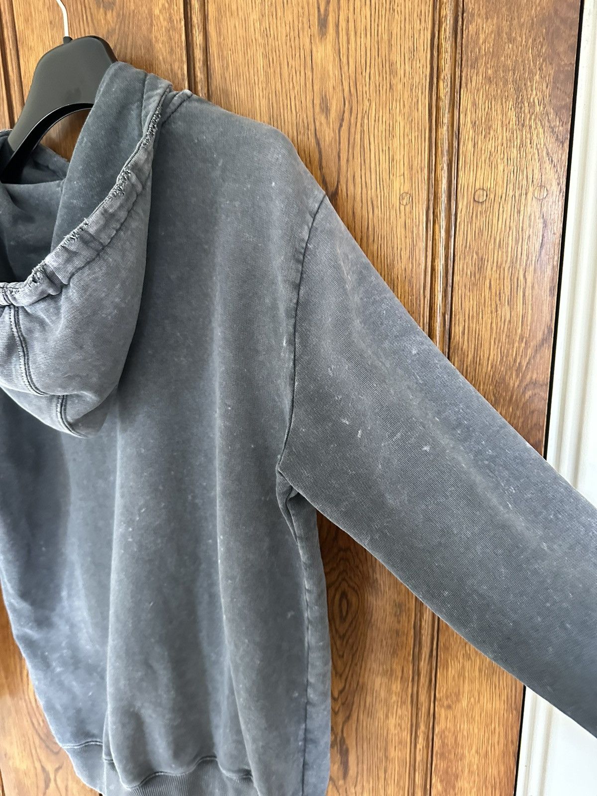 Saint Laurent Paris $890 Saint Laurent acid wash grey Rive Gauche logo hoodie Size US S / EU 44-46 / 1 - 20 Thumbnail