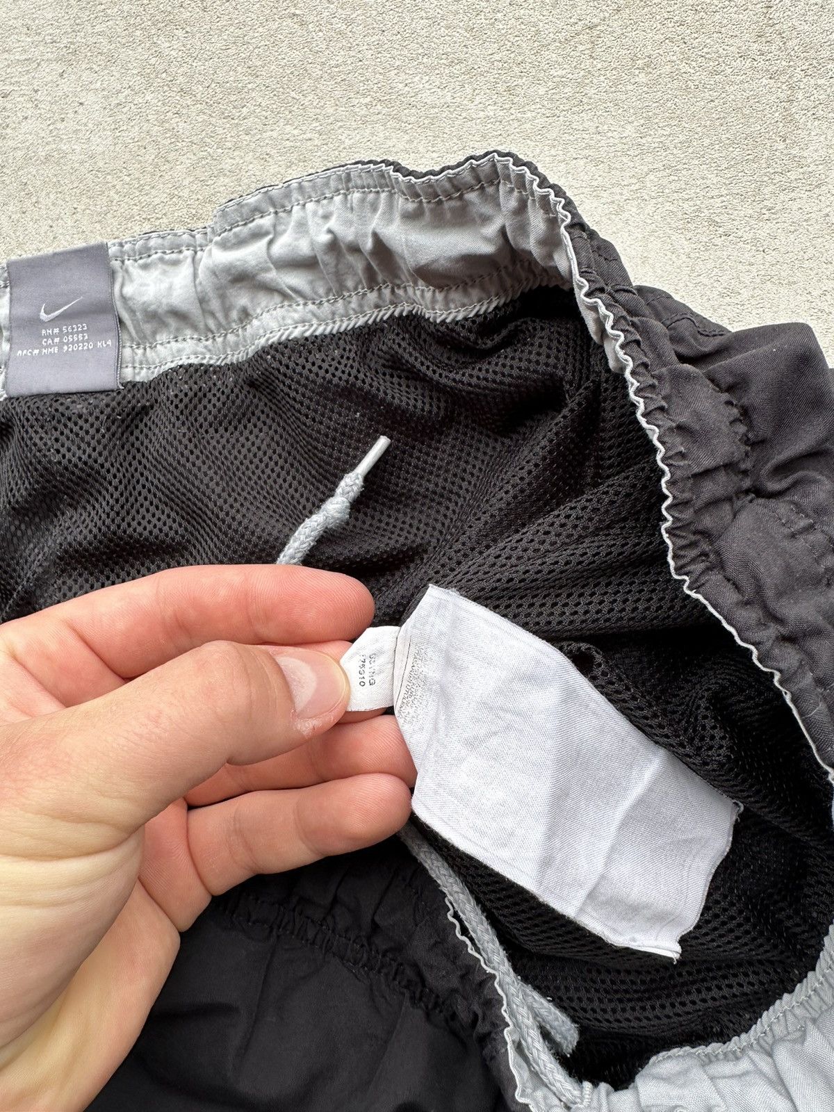 Nike Nylon Drill Track Pants Swoosh Y2K Rap TN