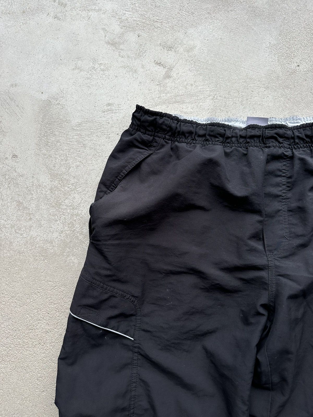 Nike Nylon Drill Track Pants Swoosh Y2K Rap TN