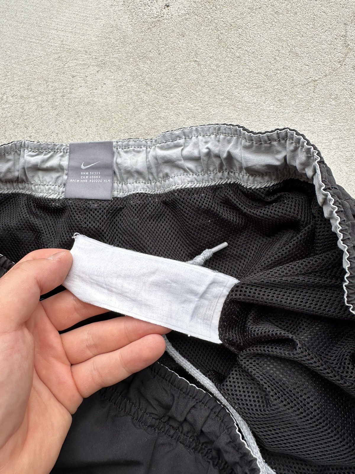 Nike Nylon Drill Track Pants Swoosh Y2K Rap TN