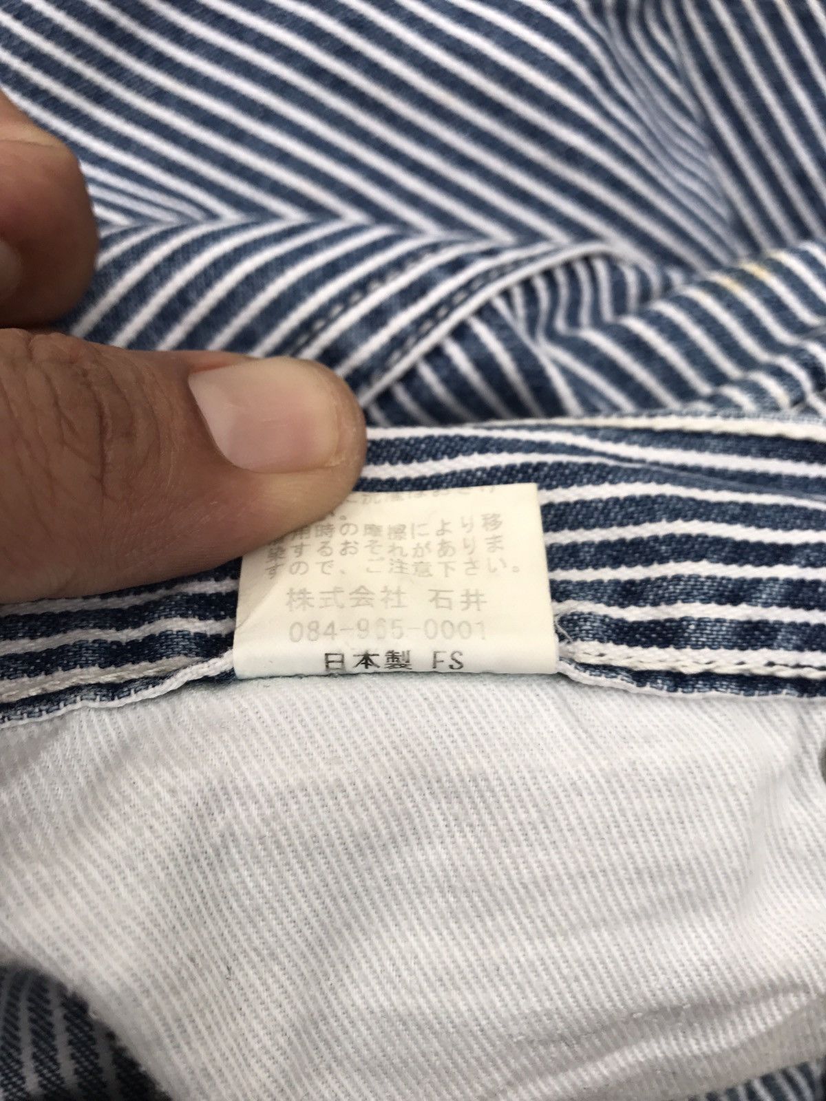 Japanese Brand Japanese Brand Lucky Works Stripe Pants Workwear Style Size US 31 - 10 Thumbnail