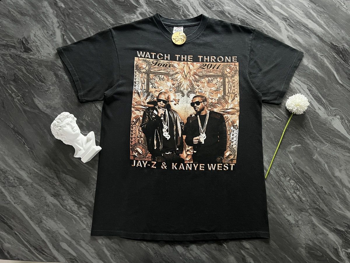 Jay-Z × Kanye West × Rap Tees Jay-Z Kanye West : Watch The Throne Tour 2011 Size US L / EU 52-54 / 3 - 2 Thumbnail