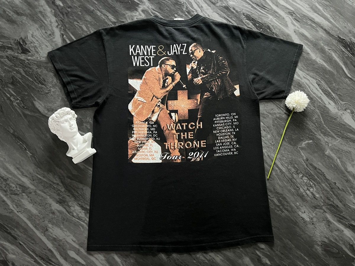 Jay-Z × Kanye West × Rap Tees Jay-Z Kanye West : Watch The Throne Tour 2011 Size US L / EU 52-54 / 3 - 3 Thumbnail