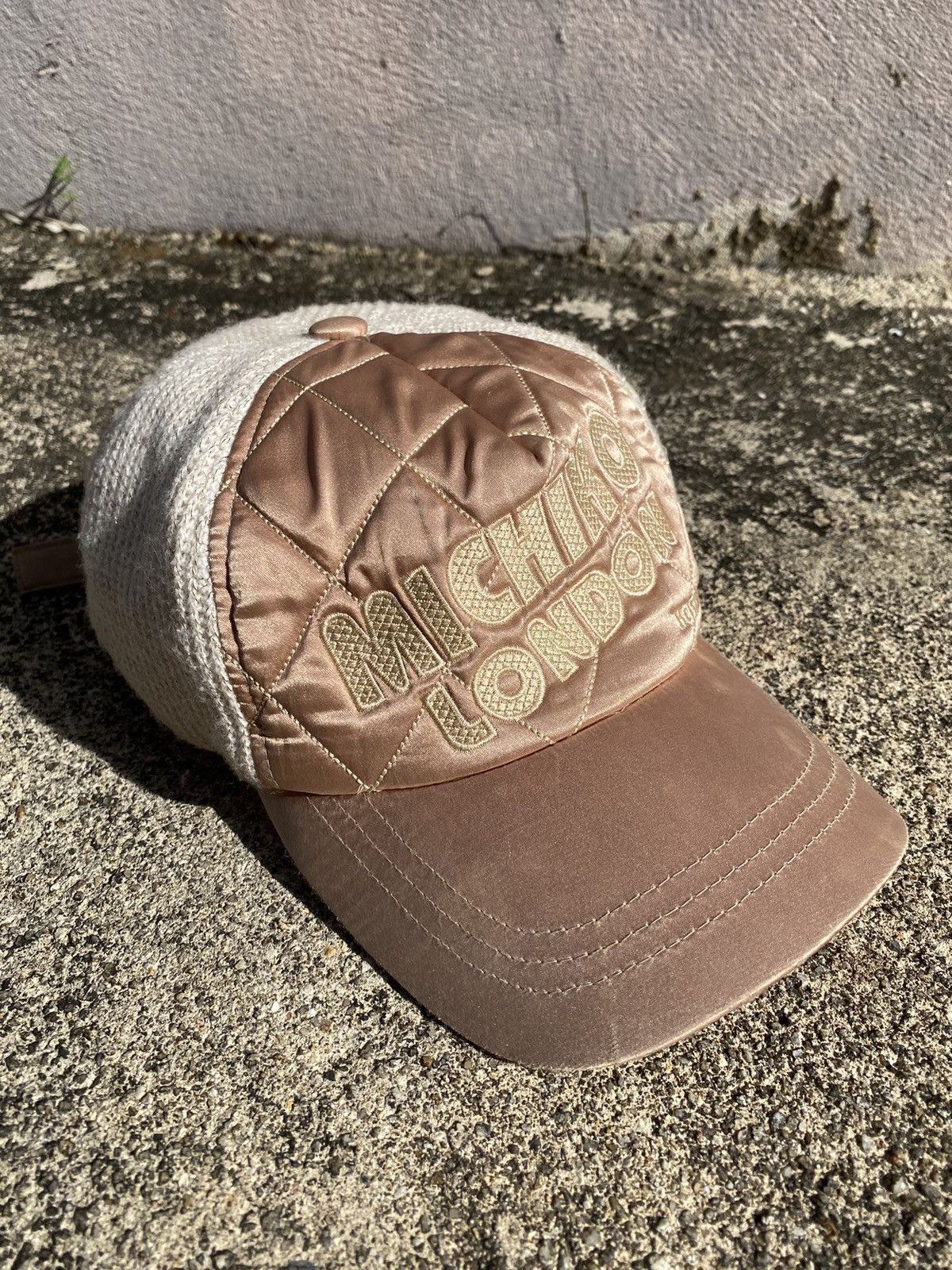Designer × Japanese Brand × Michiko Koshino London 💥RARE💥Vtg Designer Michiko Koshino London Trucker Satin Cap Size ONE SIZE - 2 Thumbnail