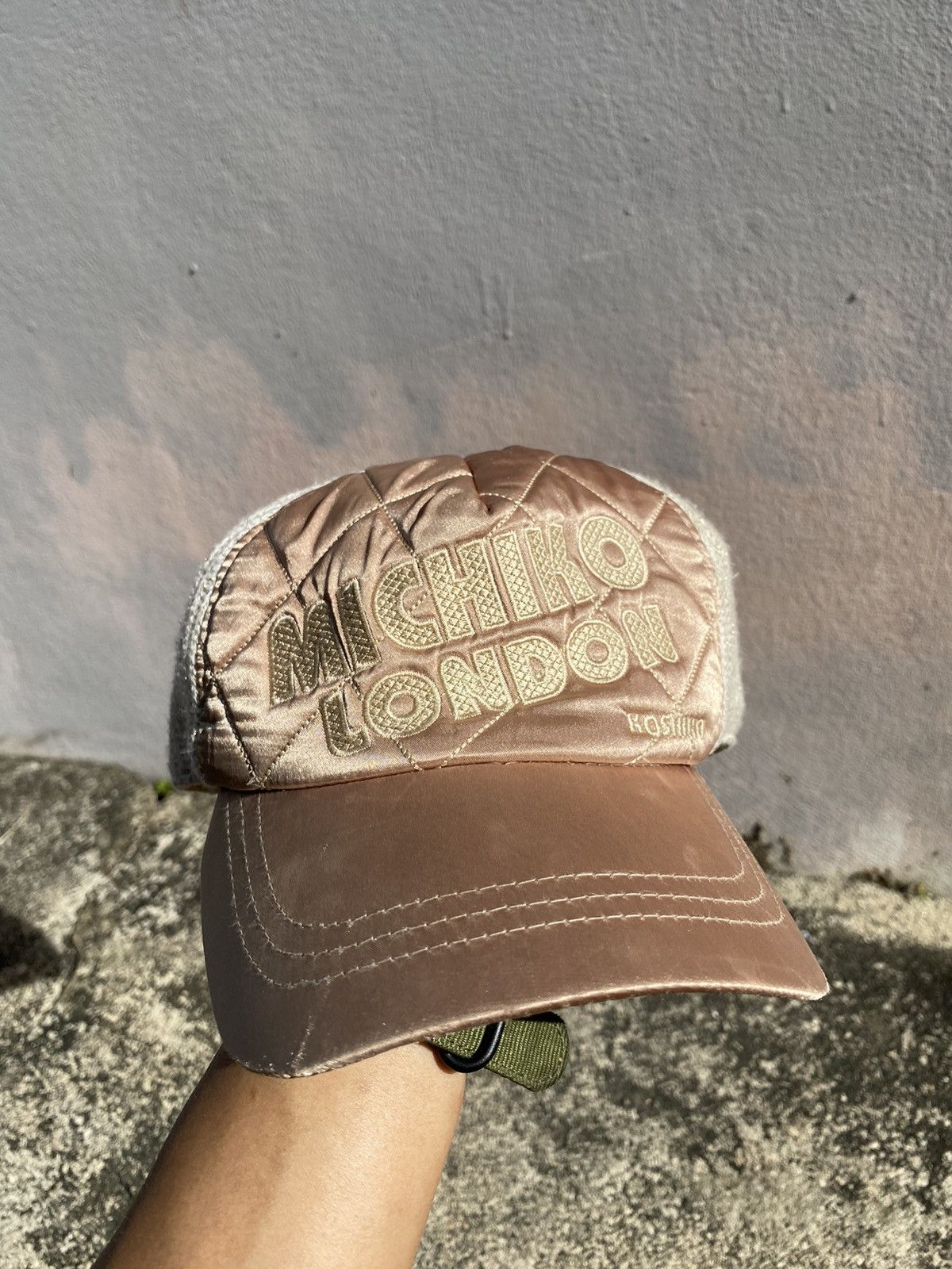 Designer × Japanese Brand × Michiko Koshino London 💥RARE💥Vtg Designer Michiko Koshino London Trucker Satin Cap Size ONE SIZE - 11 Thumbnail