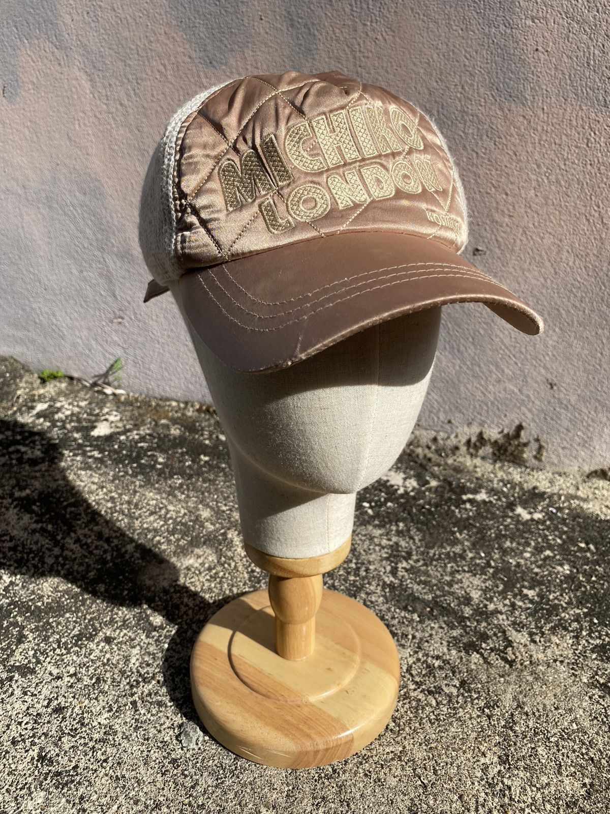 Designer × Japanese Brand × Michiko Koshino London 💥RARE💥Vtg Designer Michiko Koshino London Trucker Satin Cap Size ONE SIZE - 4 Thumbnail