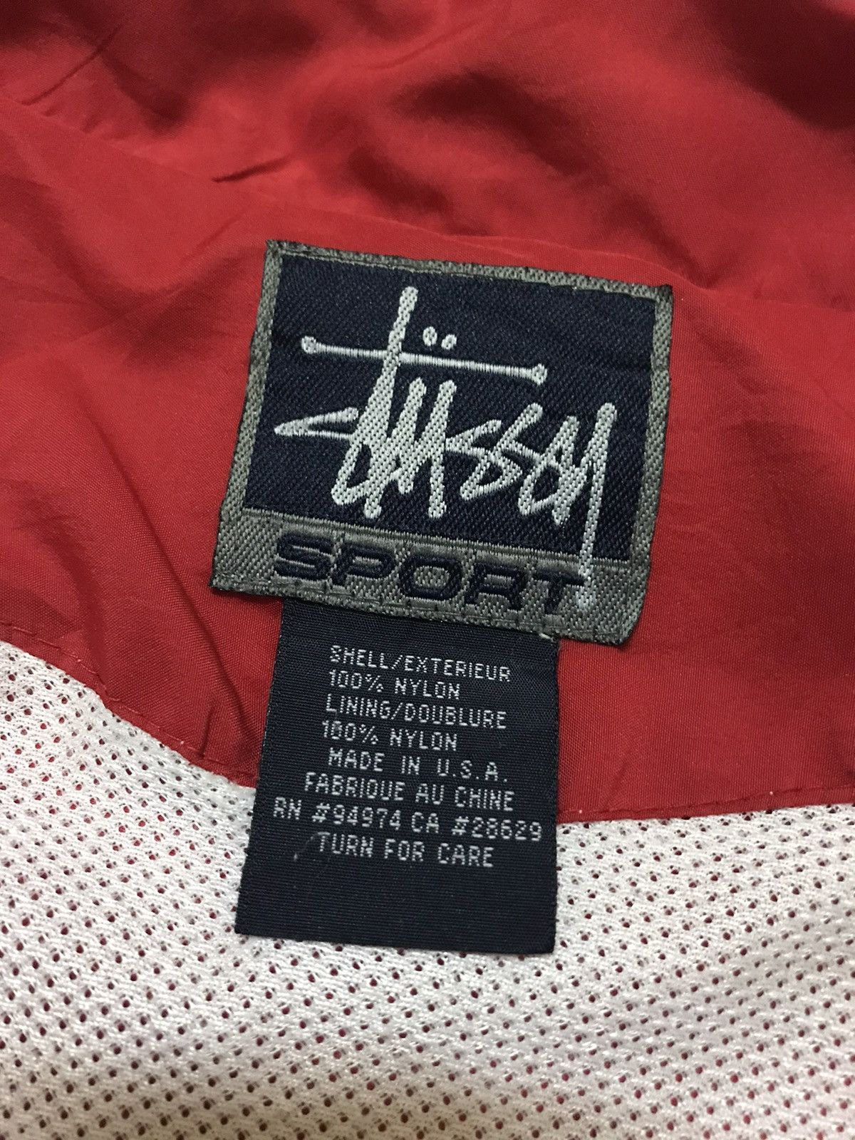 Stussy 90s Stussy Sport Embroidered Logo Windbreaker Jacket Size US L / EU 52-54 / 3 - 10 Thumbnail