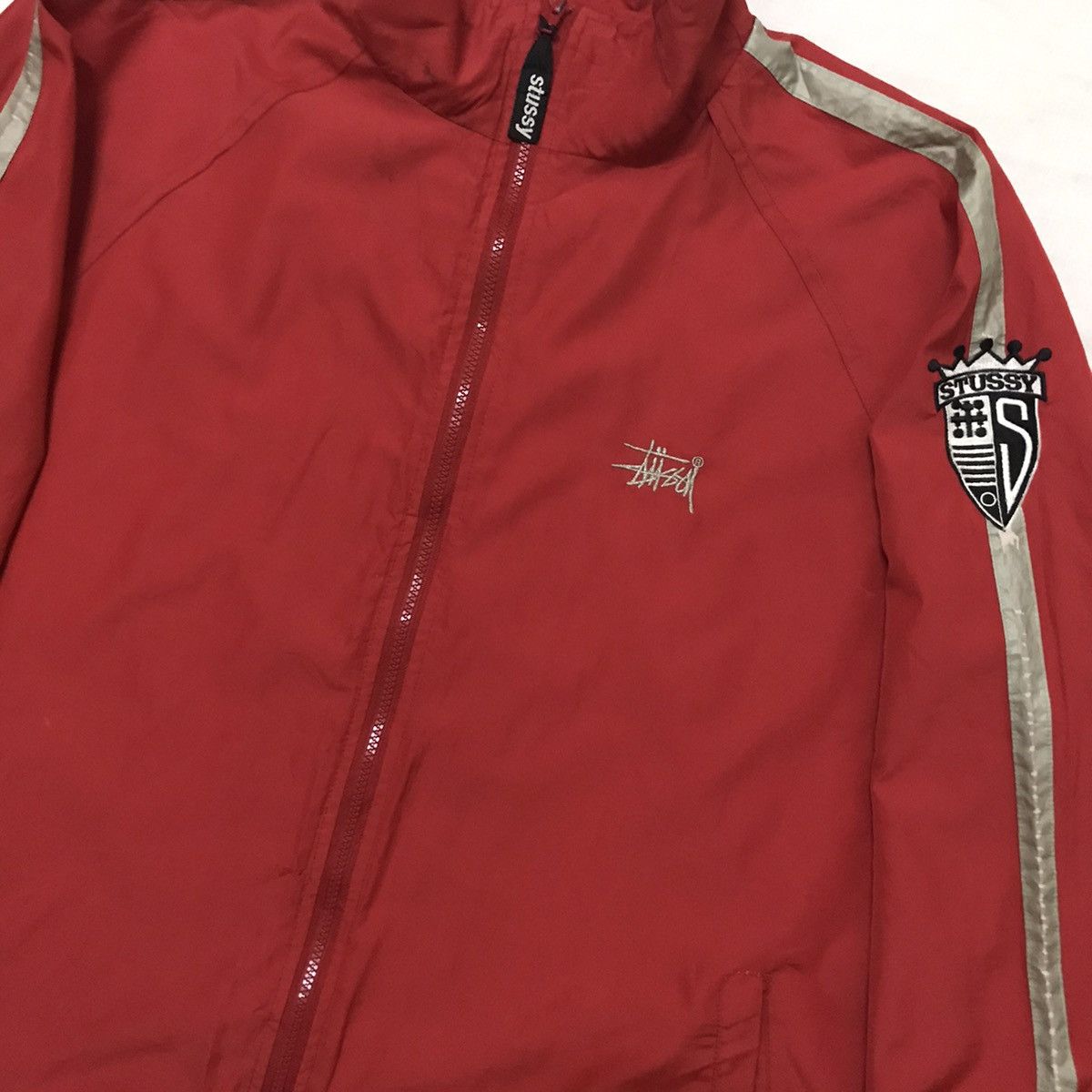 Stussy 90s Stussy Sport Embroidered Logo Windbreaker Jacket Size US L / EU 52-54 / 3 - 5 Thumbnail