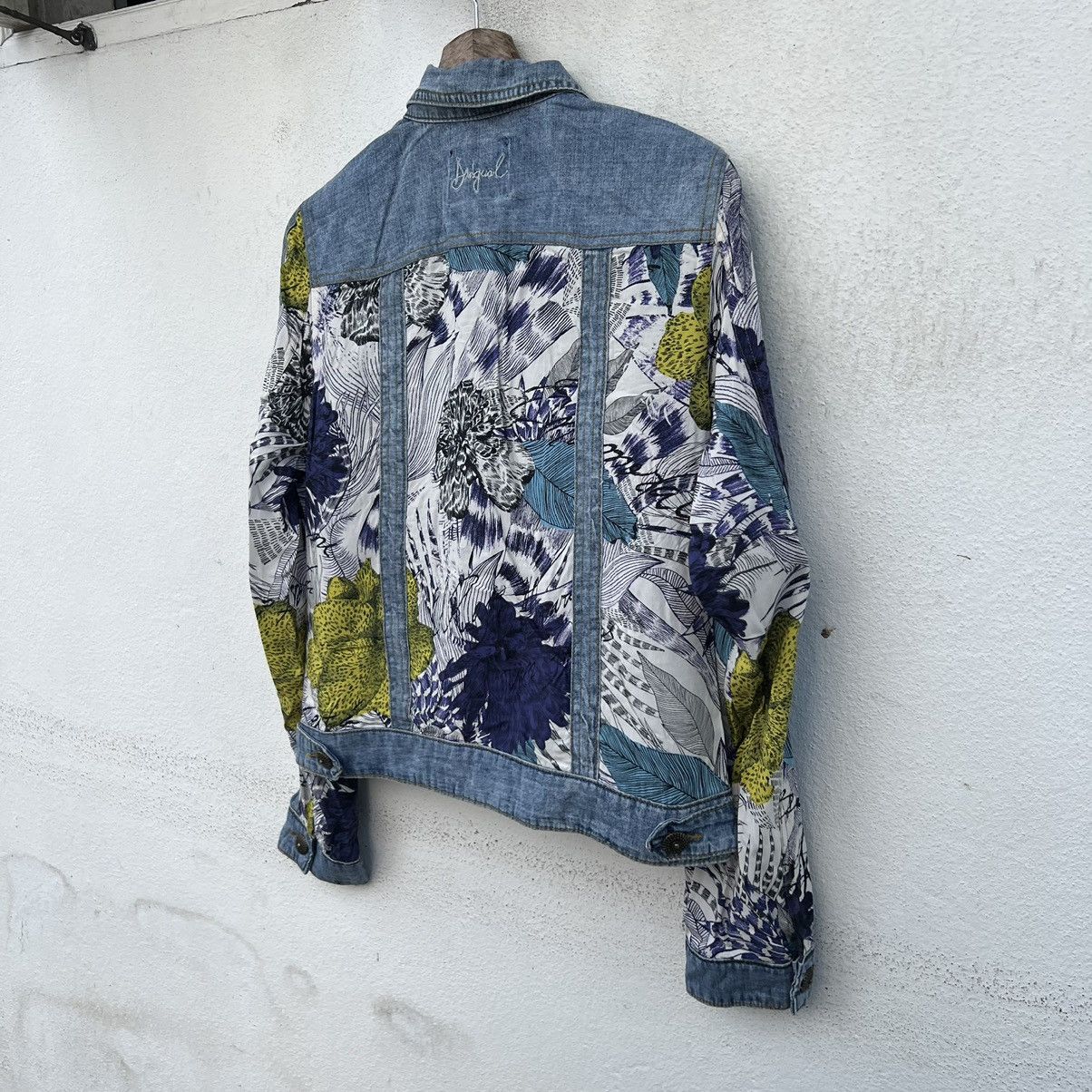 Japanese Brand VINTAGE RARE DISTRESSED DESIGUAL DENIM JACKET Size US S / EU 44-46 / 1 - 9 Thumbnail