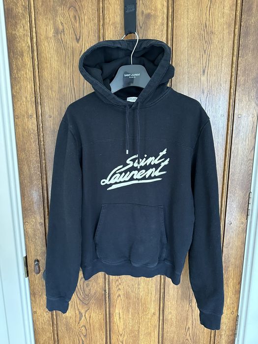 Saint laurent signature clearance hoodie