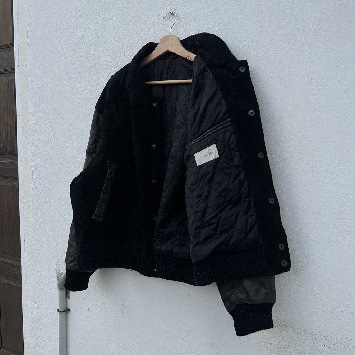 Vintage VINTAGE VARSITY JACKET LEATHER INDEPENDENT BORN PLAYLORD Size US L / EU 52-54 / 3 - 10 Thumbnail