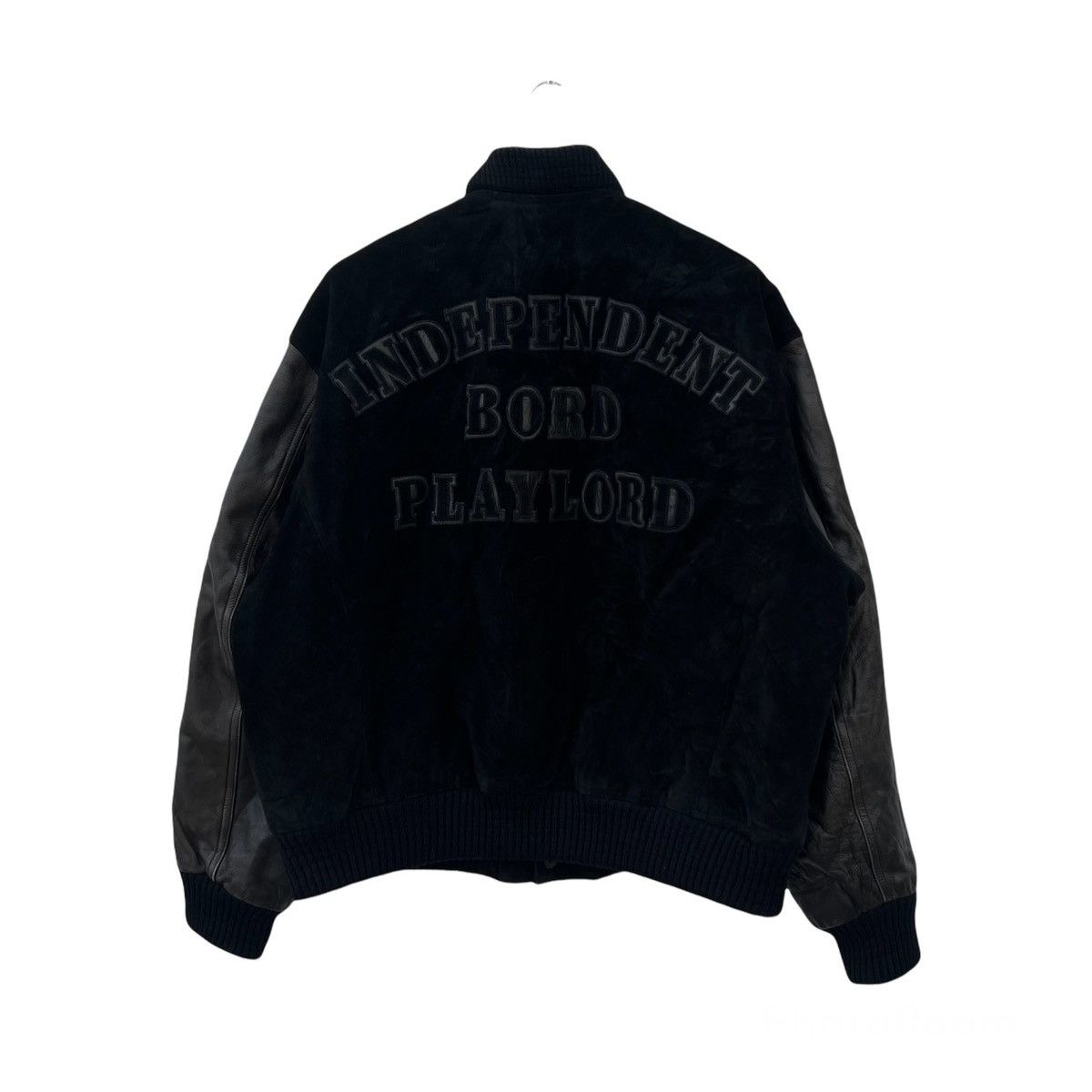 Vintage VINTAGE VARSITY JACKET LEATHER INDEPENDENT BORN PLAYLORD Size US L / EU 52-54 / 3 - 1 Thumbnail