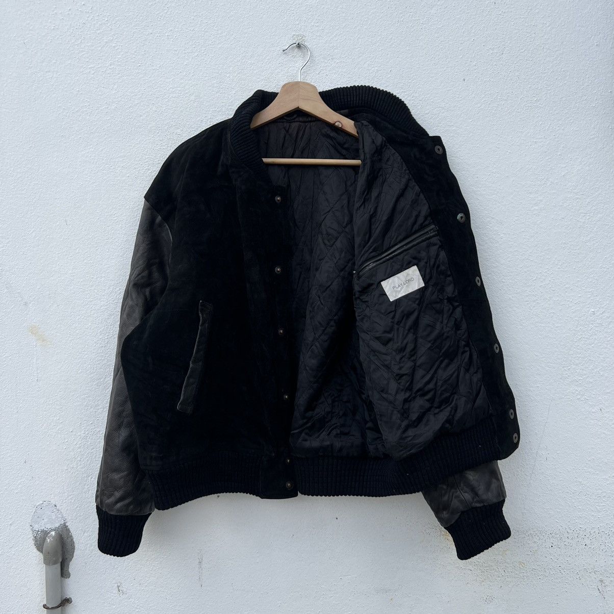 Vintage VINTAGE VARSITY JACKET LEATHER INDEPENDENT BORN PLAYLORD Size US L / EU 52-54 / 3 - 9 Thumbnail