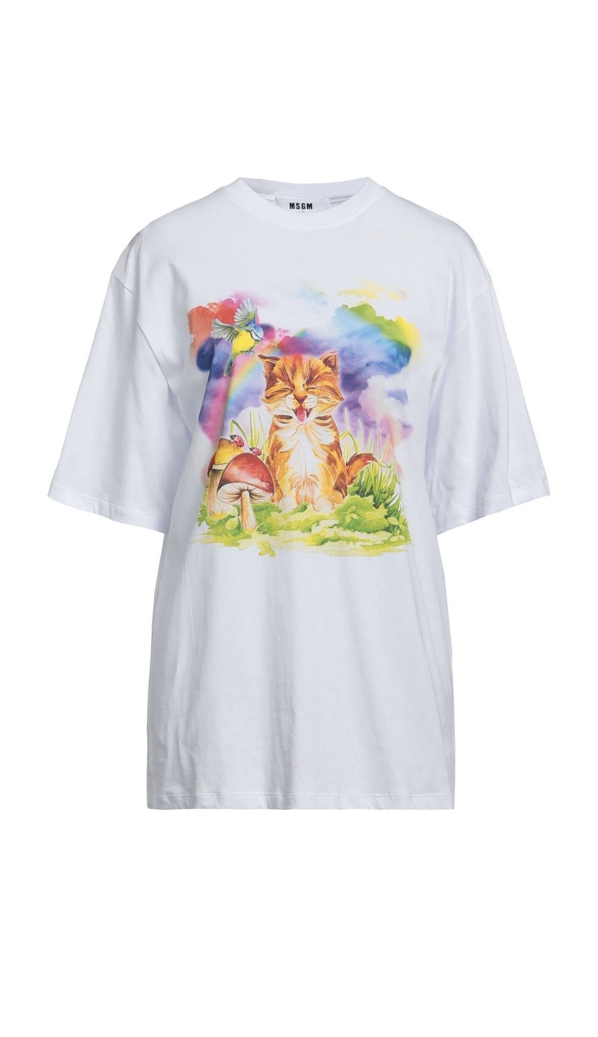 MSGM MSGM Rainbow Cat Graphic T-shirt XL NWT Made in Italy Size XL / US 12-14 / IT 48-50 - 2 Thumbnail