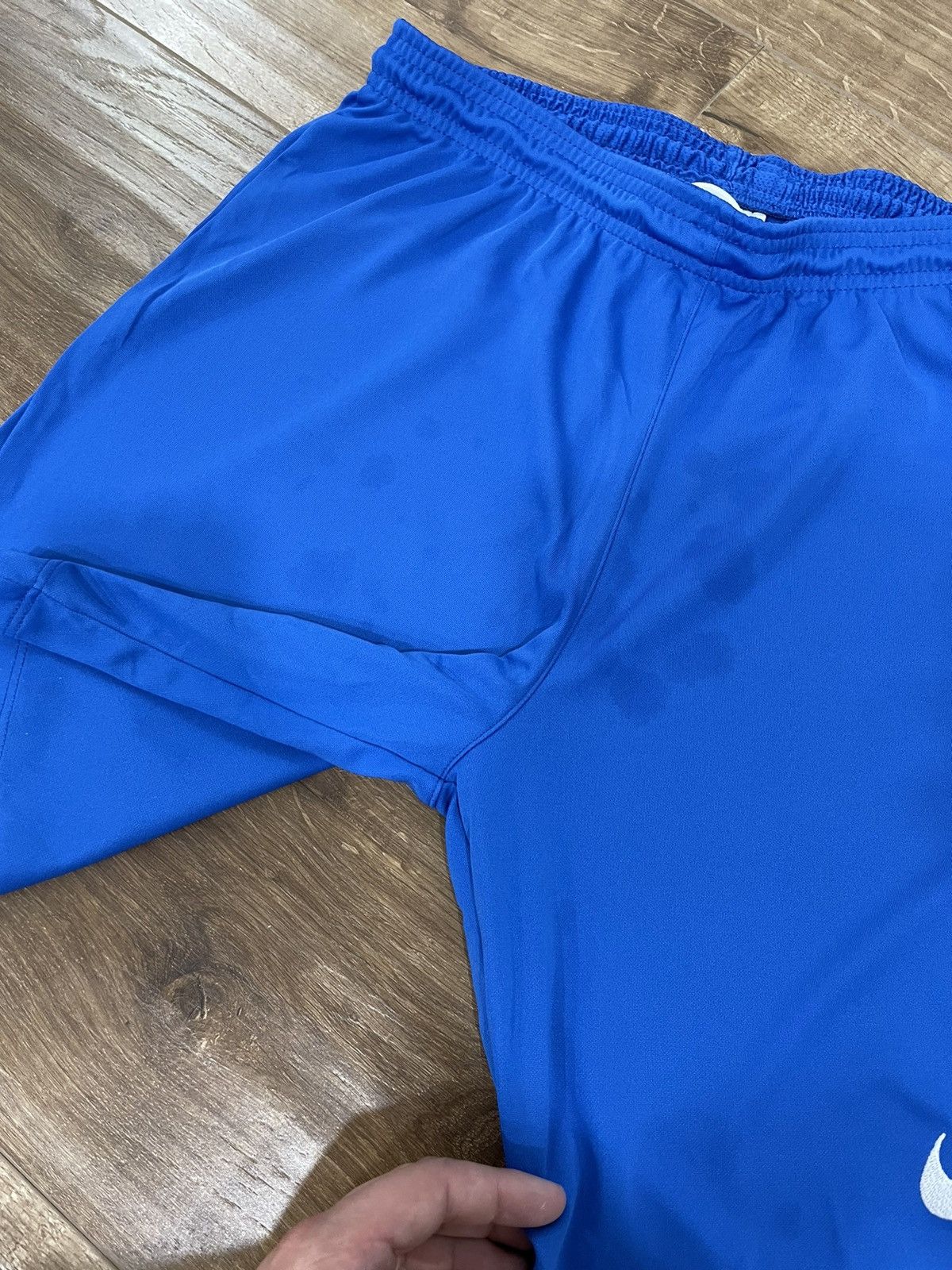 Nike × Vintage Vintage Nike Y2K Swoosh Logo Drill Shorts Size M Size US 32 / EU 48 - 6 Thumbnail