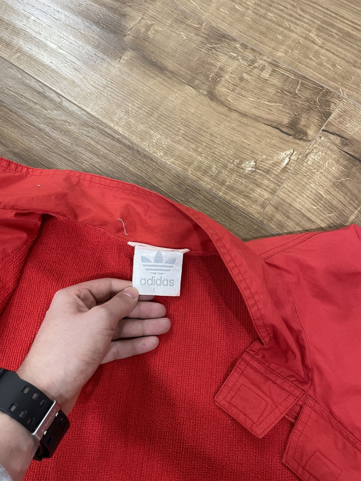 Adidas × Vintage Vintage Red 90’s Tracking Suit Pants Sweatshirt Size L Size US L / EU 52-54 / 3 - 6 Thumbnail