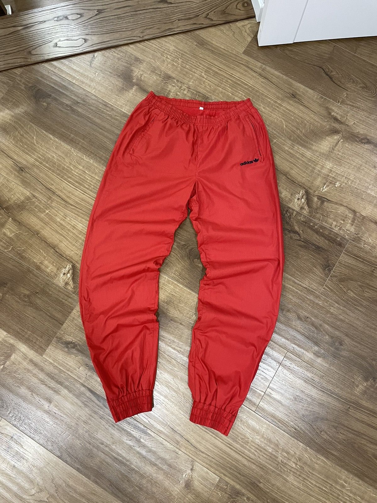 Adidas × Vintage Vintage Red 90’s Tracking Suit Pants Sweatshirt Size L Size US L / EU 52-54 / 3 - 11 Thumbnail