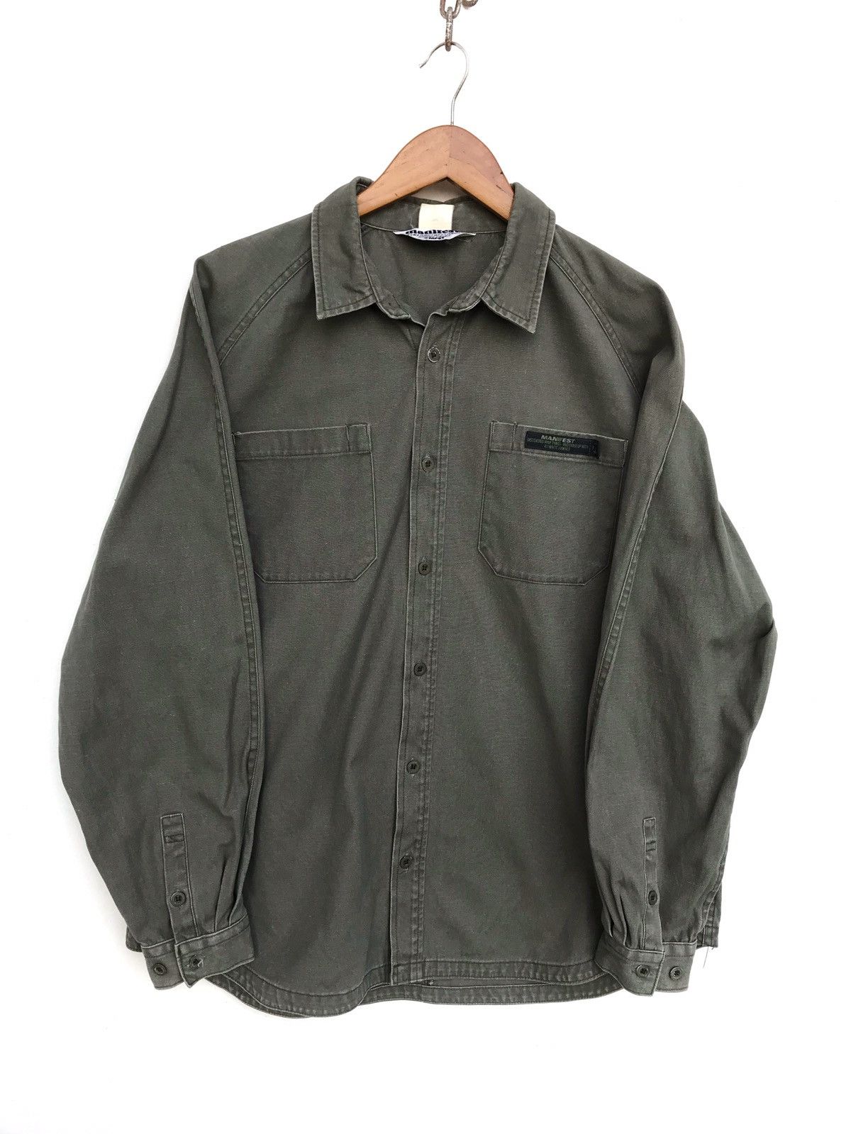 Japanese Brand Japanese Brand Manifest Button Ups Army Military Style Shirt Size US L / EU 52-54 / 3 - 1 Thumbnail