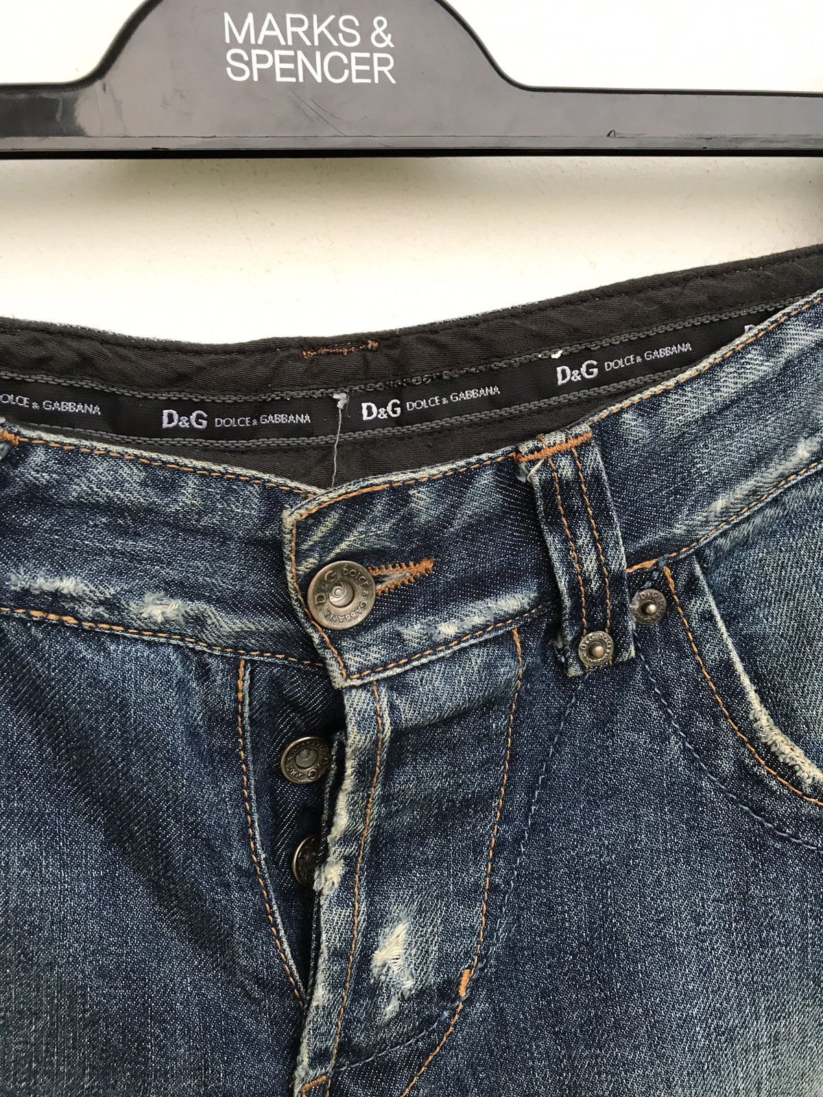 Dolce & Gabbana Dolce & Gabbana D&G Italy Distressed Denim Pants Size US 34 / EU 50 - 4 Thumbnail
