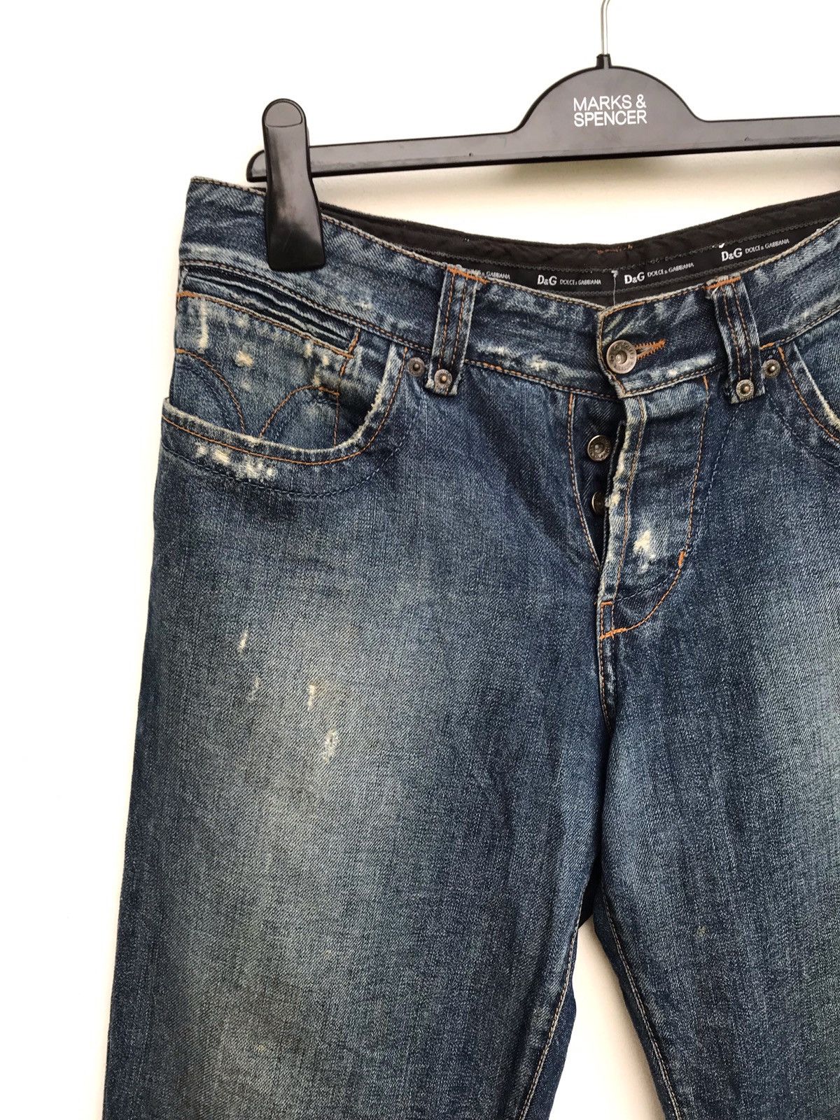 Dolce & Gabbana Dolce & Gabbana D&G Italy Distressed Denim Pants Size US 34 / EU 50 - 6 Thumbnail