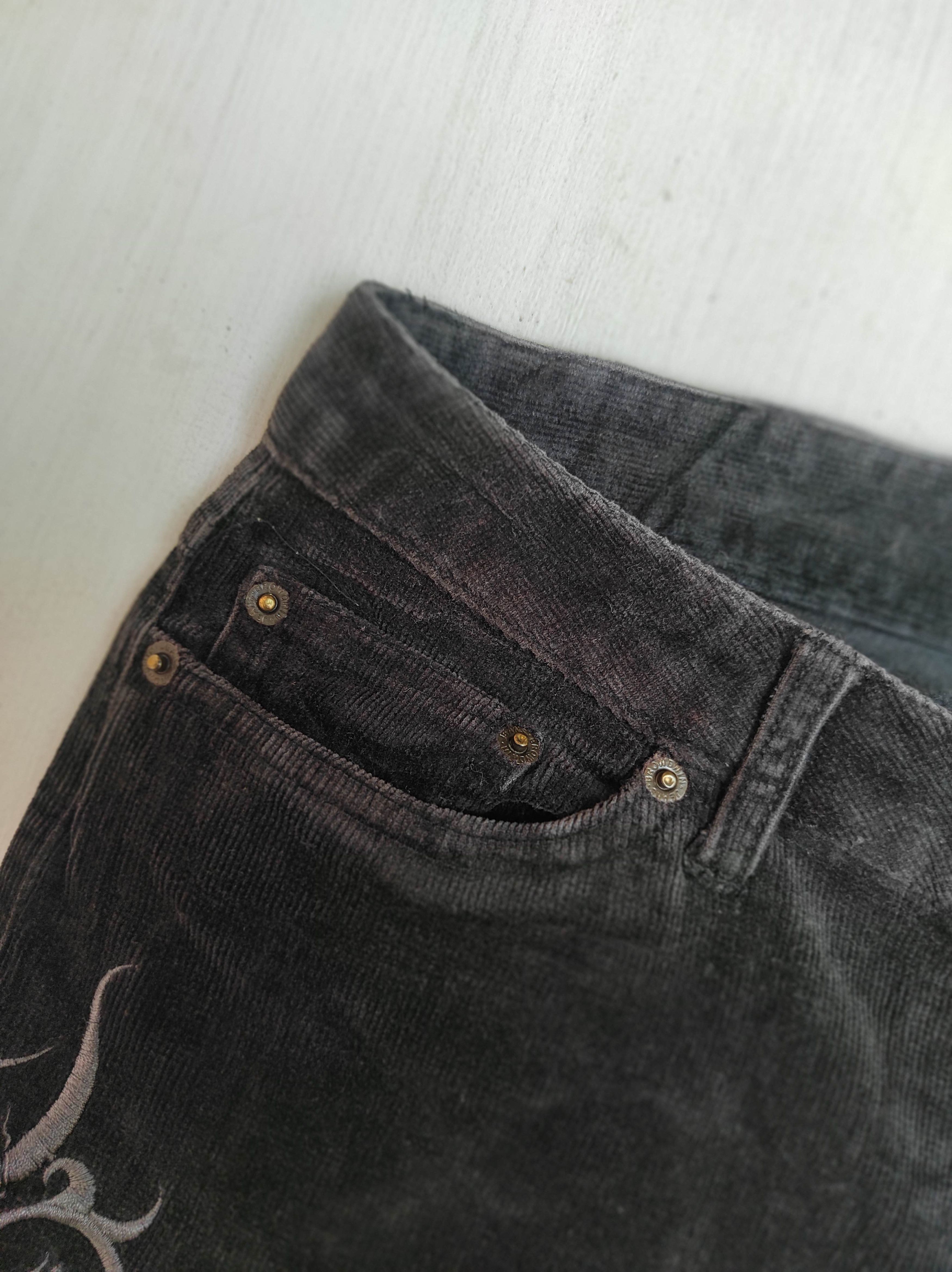 Hysteric Glamour Flare Pants Embroidered low rise bootcut corduroy Size US 30 / EU 46 - 9 Thumbnail