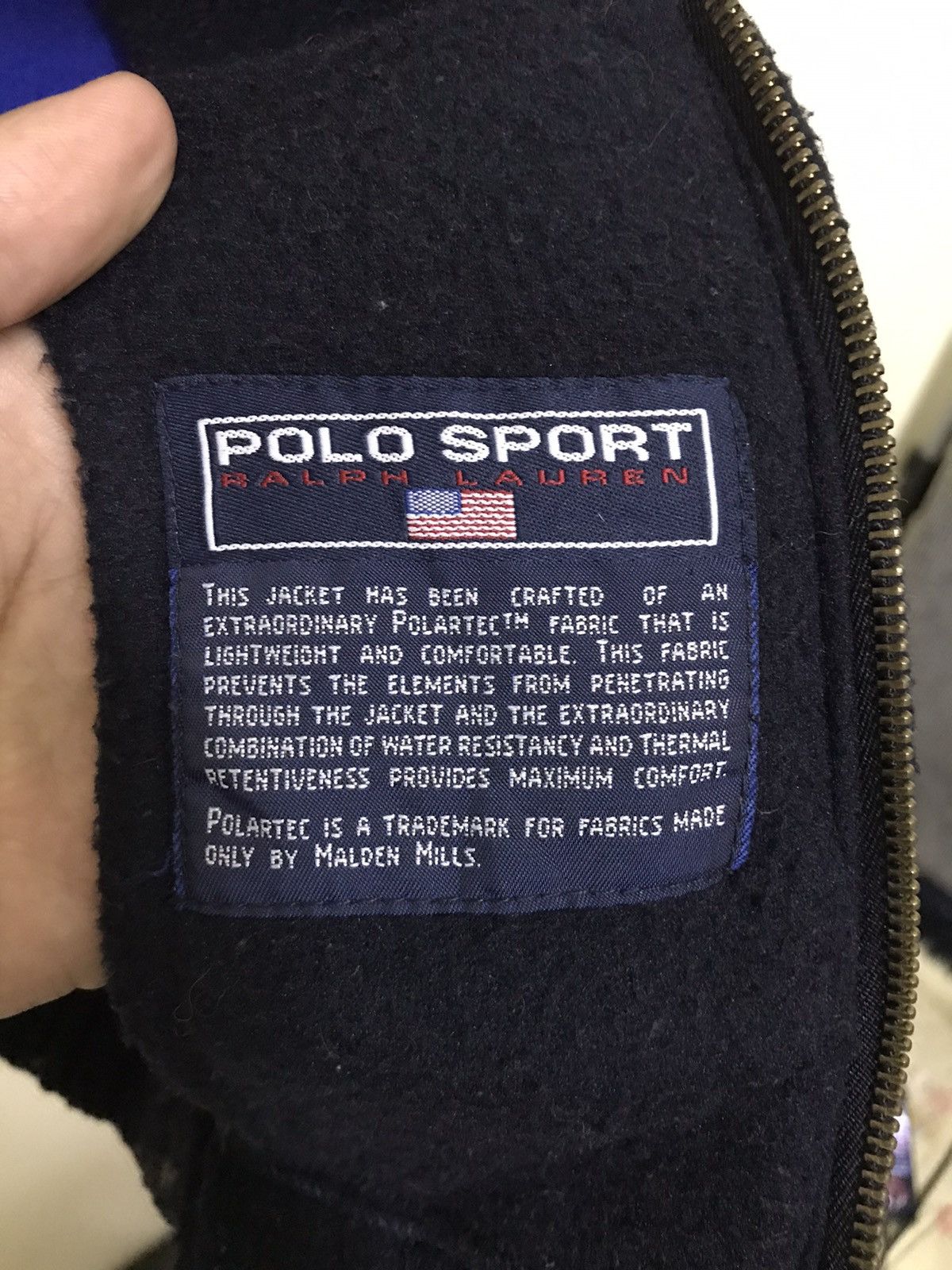 Polo Ralph Lauren Vintage Polo Sport Ralph Lauren Fleece Bomber Jacket Size US L / EU 52-54 / 3 - 10 Thumbnail