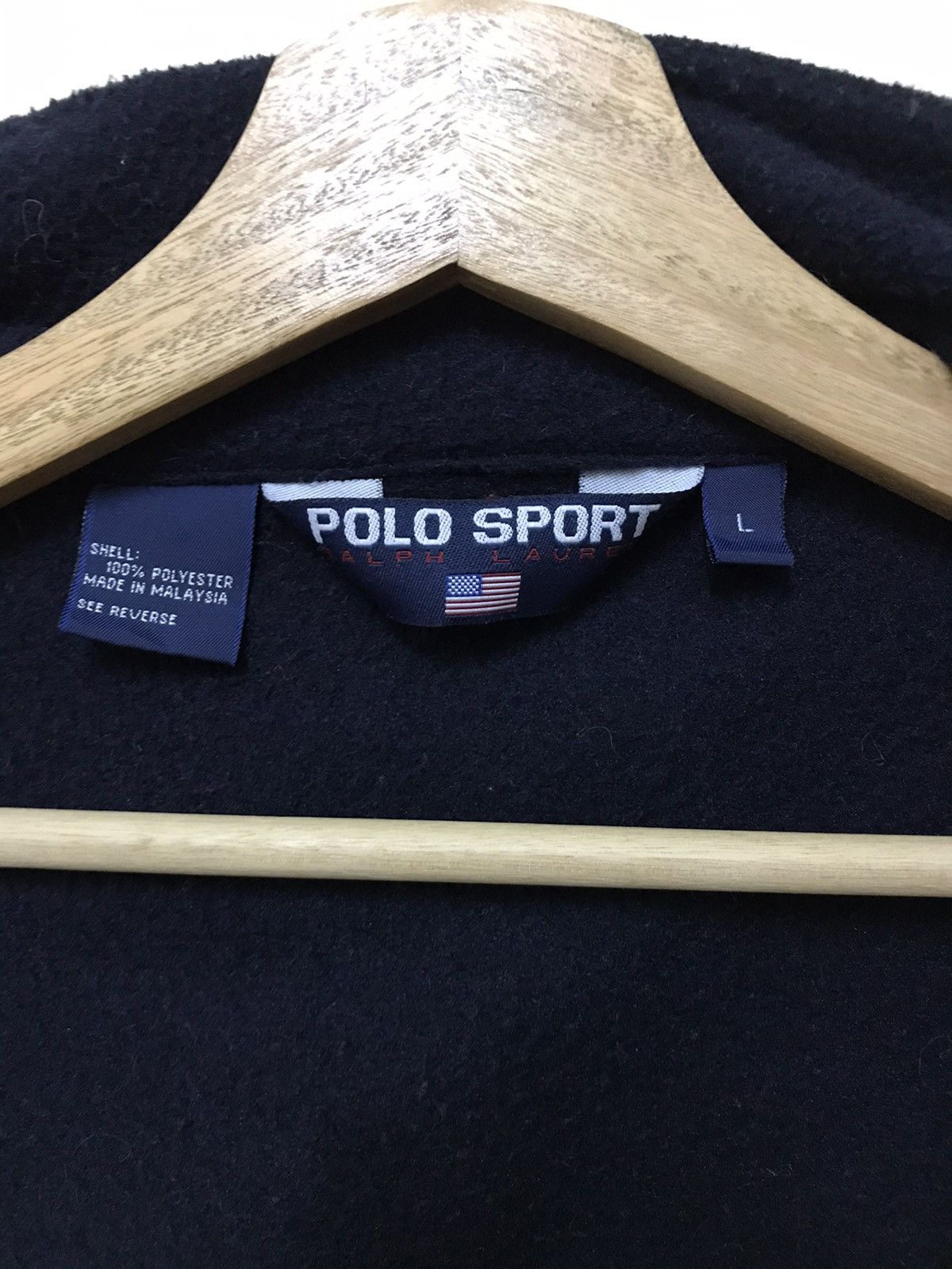 Polo Ralph Lauren Vintage Polo Sport Ralph Lauren Fleece Bomber Jacket Size US L / EU 52-54 / 3 - 9 Thumbnail