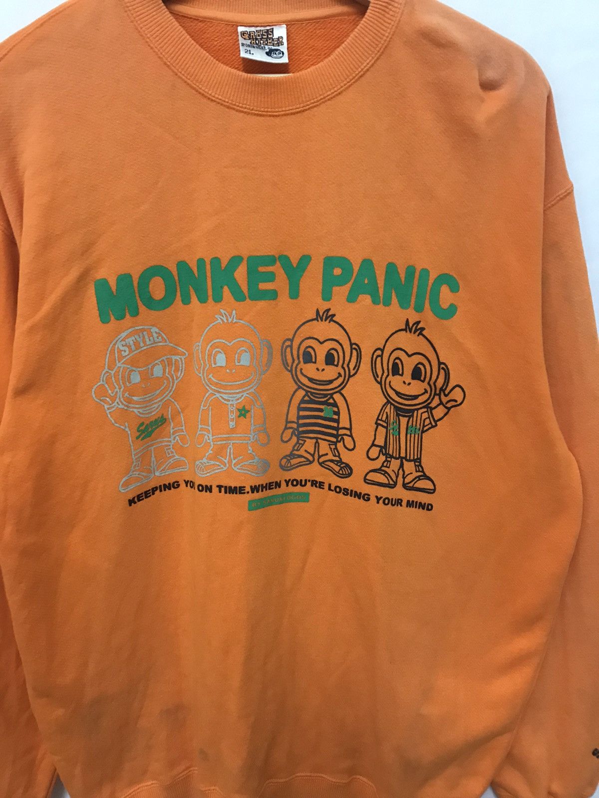 Cartoon Network Monkey Panic Sweatshirt Grass Hither Sarulogo Size US XL / EU 56 / 4 - 2 Thumbnail