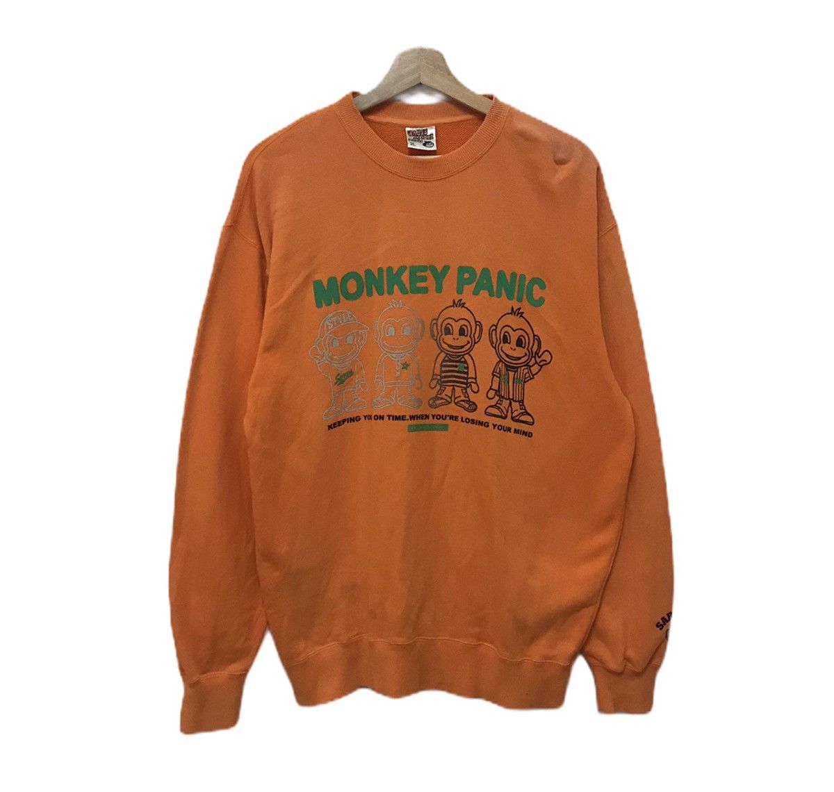 Cartoon Network Monkey Panic Sweatshirt Grass Hither Sarulogo Size US XL / EU 56 / 4 - 1 Thumbnail