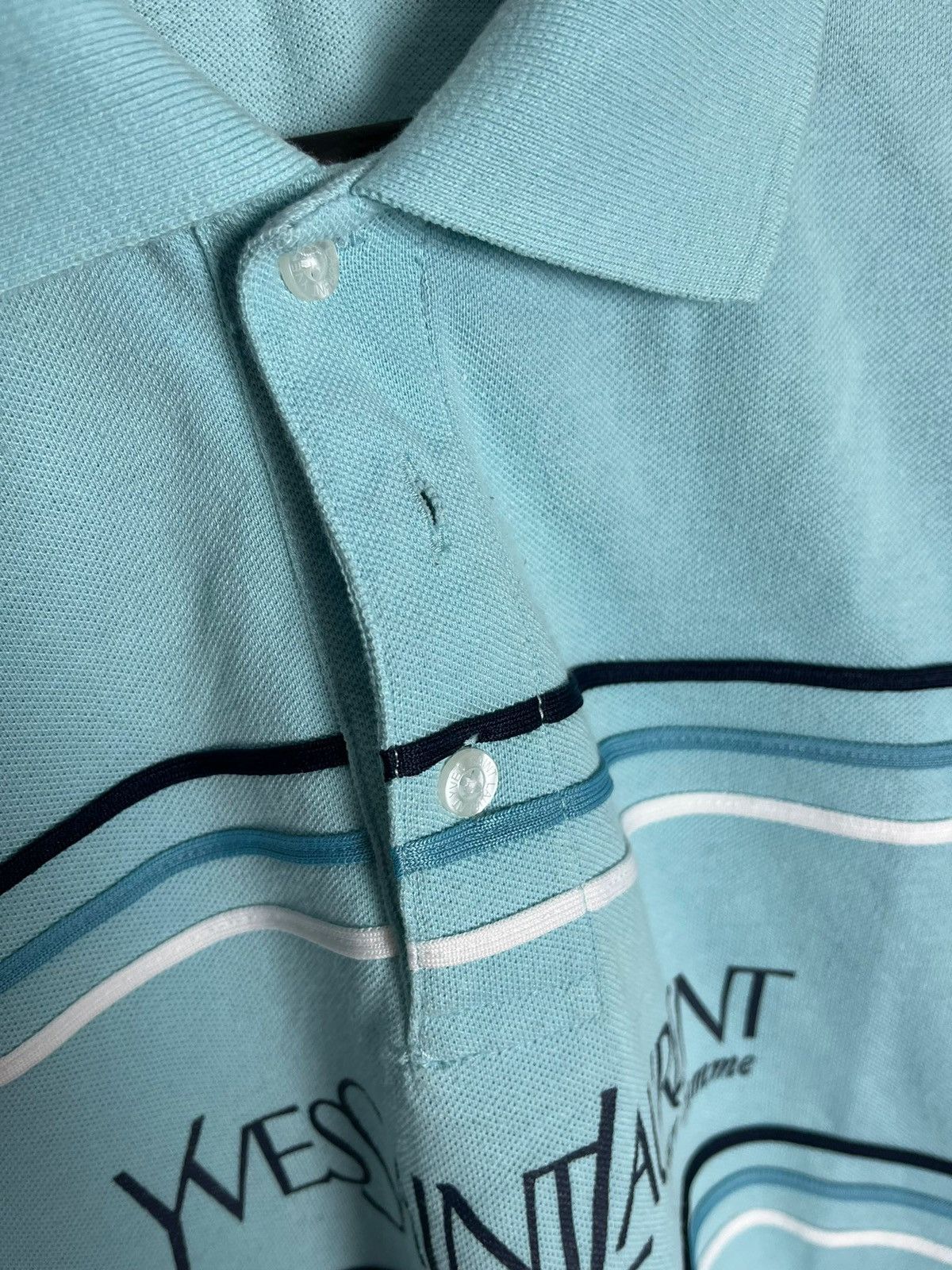 Vintage × Yves Saint Laurent Yves saint Laurent vintage polo big logo Size US L / EU 52-54 / 3 - 7 Thumbnail