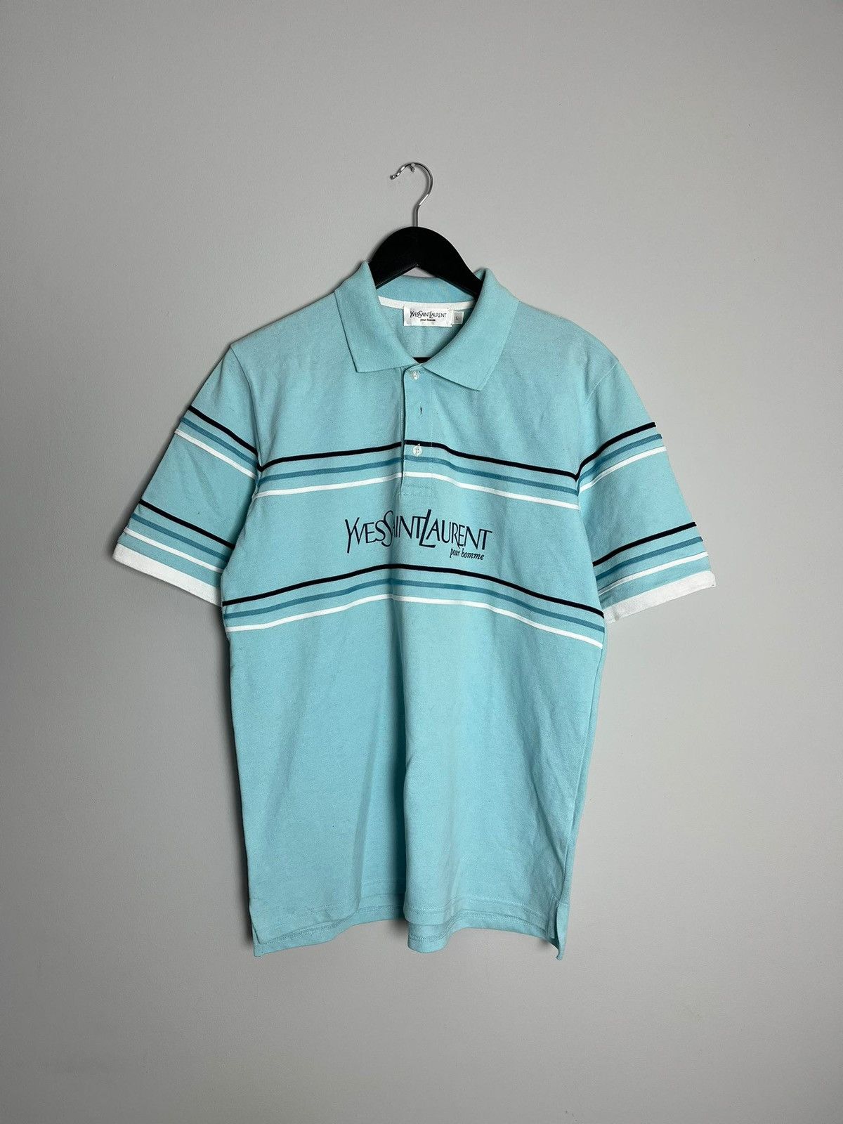 Vintage × Yves Saint Laurent Yves saint Laurent vintage polo big logo Size US L / EU 52-54 / 3 - 1 Thumbnail