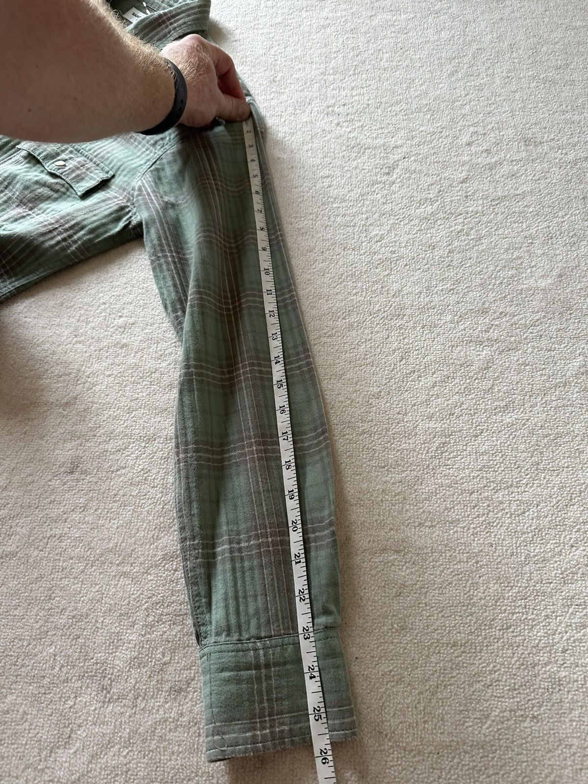 Saint Laurent Paris SS16 Grail Saint Laurent Surf Sound raw hem flannel Hedi Size US XL / EU 56 / 4 - 10 Thumbnail