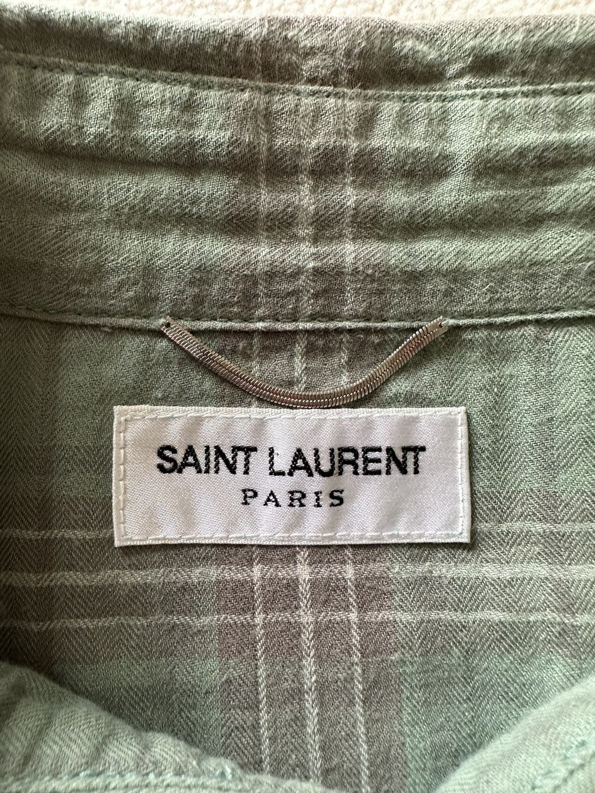 Saint Laurent Paris SS16 Grail Saint Laurent Surf Sound raw hem flannel Hedi Size US XL / EU 56 / 4 - 11 Thumbnail